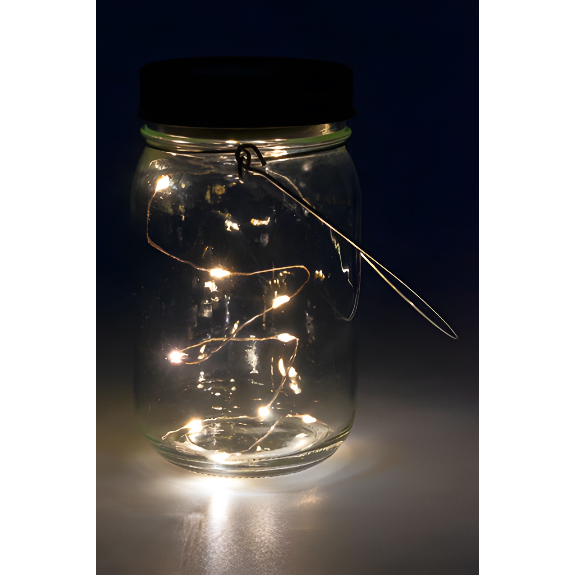 Solarglas 'Mason' 8 x 14 cm, 8 LEDs