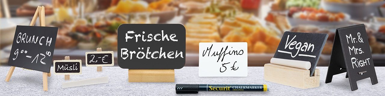 Buffetbeschriftung