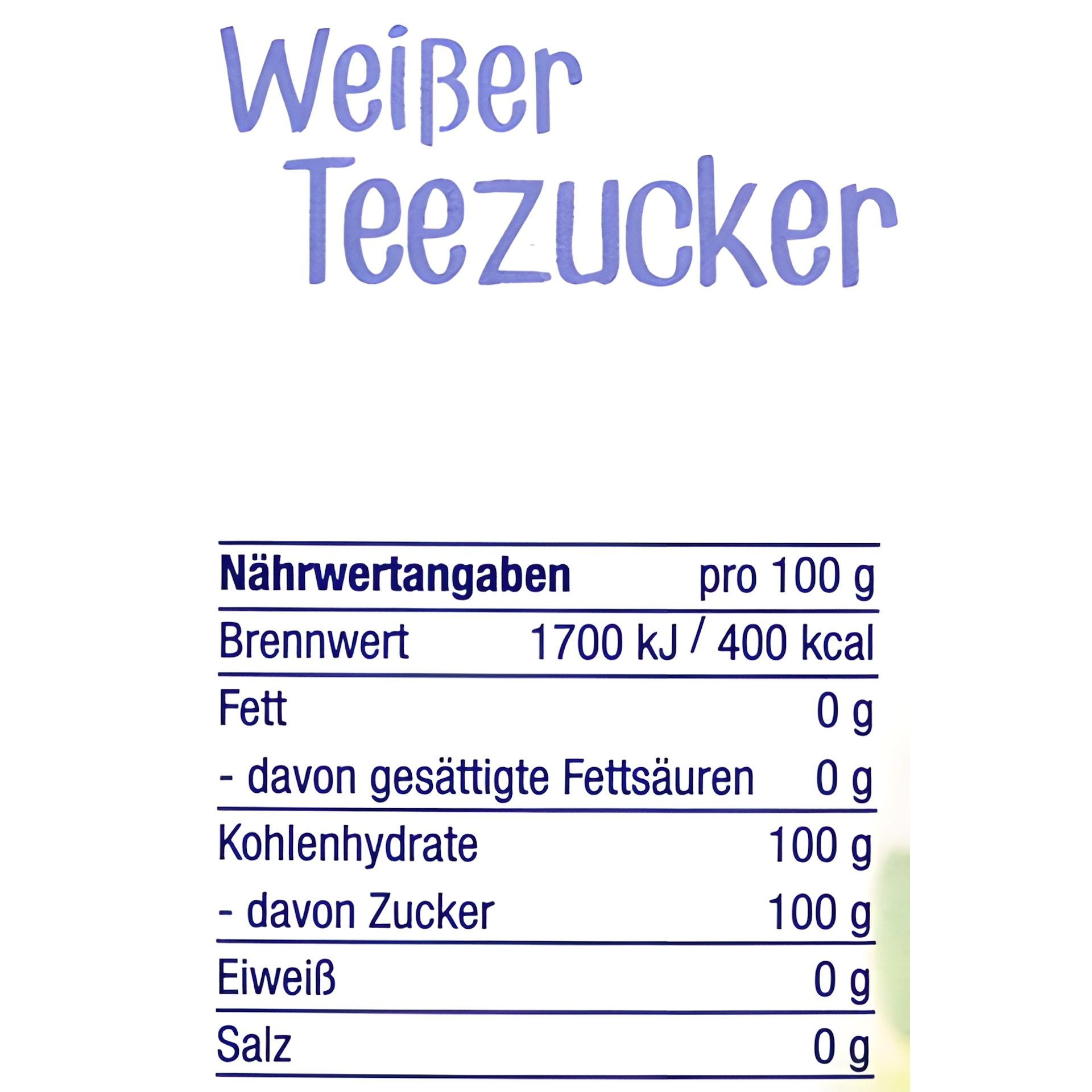 Weißer Teezucker, 500 g