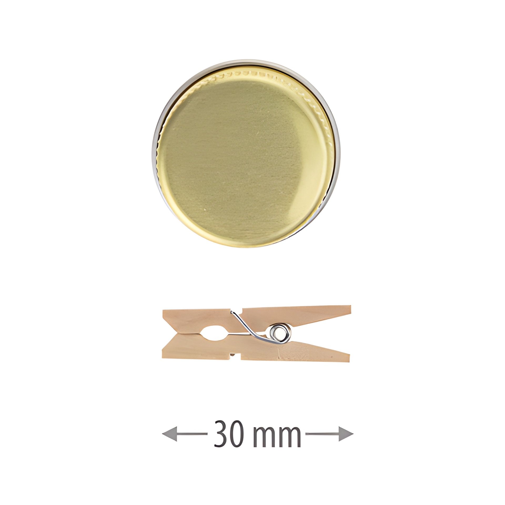 Bambus-Klammern 9 x 6 x 30 mm, 24 Stück