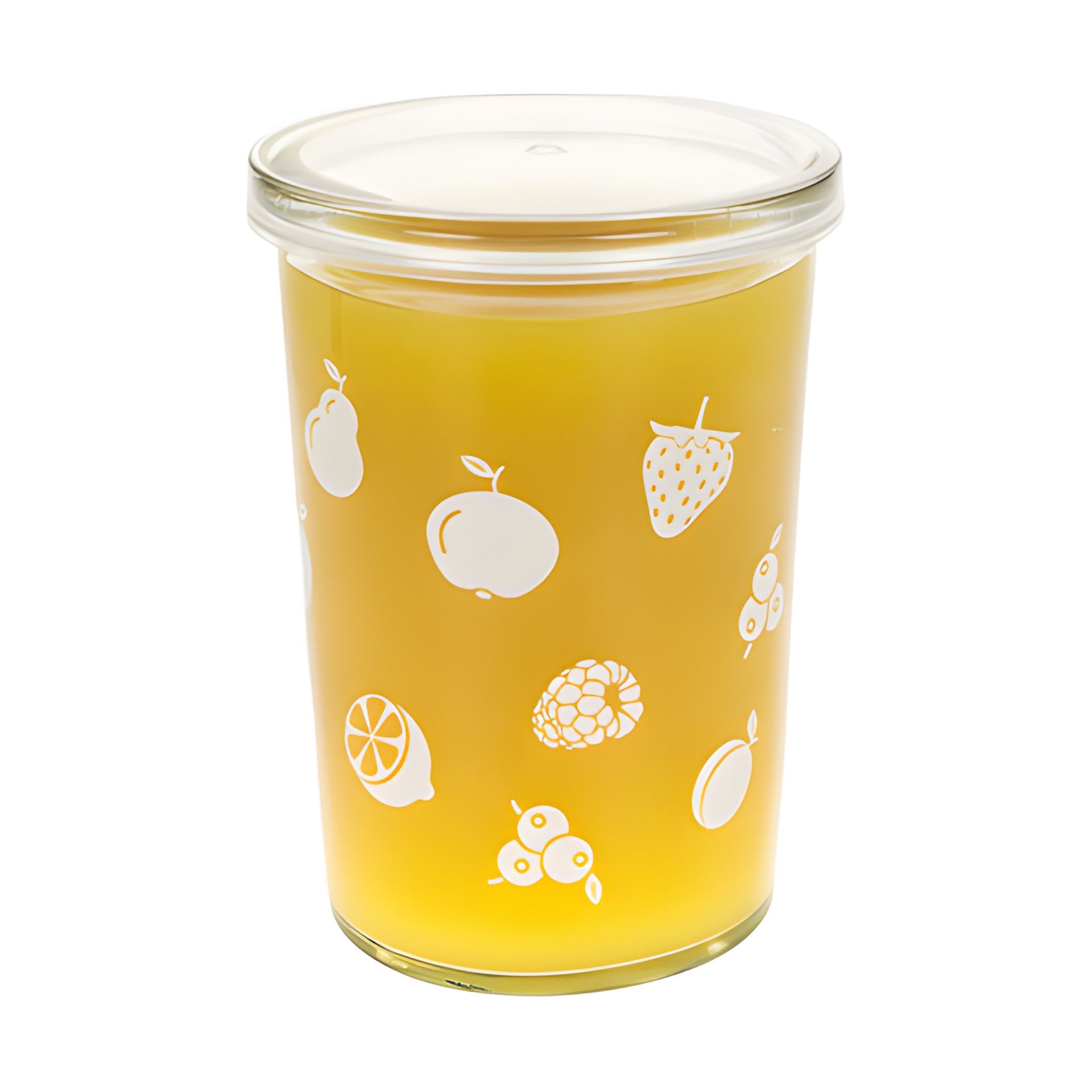 Becherglas 150 ml 'Obst weiß'