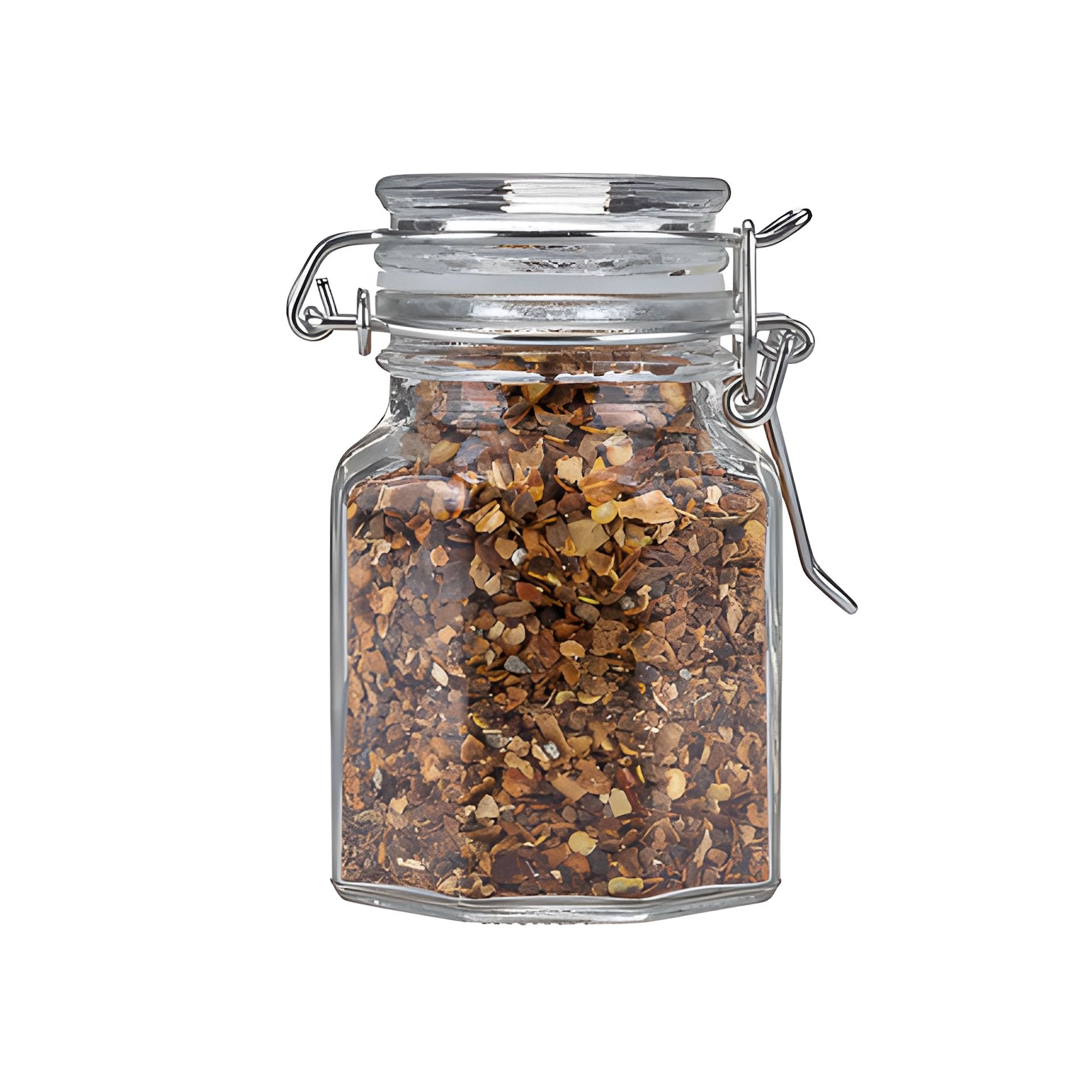 Bügelglas  100 ml achteckig