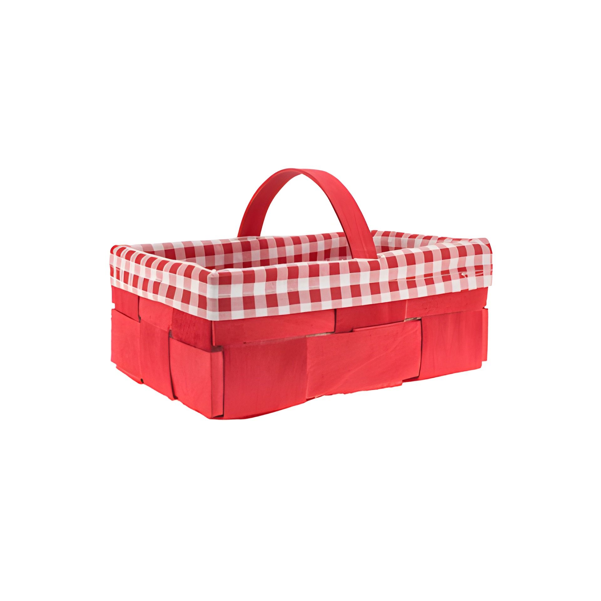 Spankorb mit Stoffbezug 27 x 18 x 10 cm rot