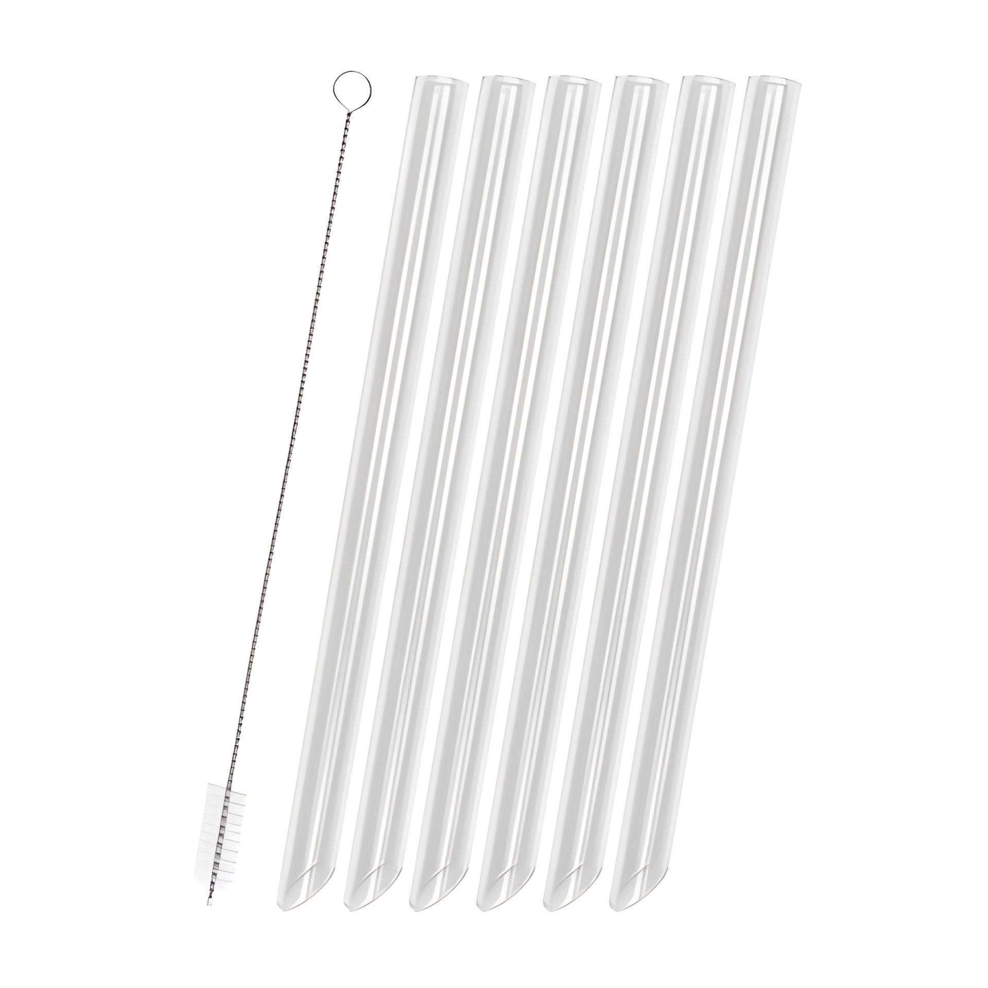Bubble Tea Glastrinkhalme 21 cm, Ø 14 mm, 6 Stück