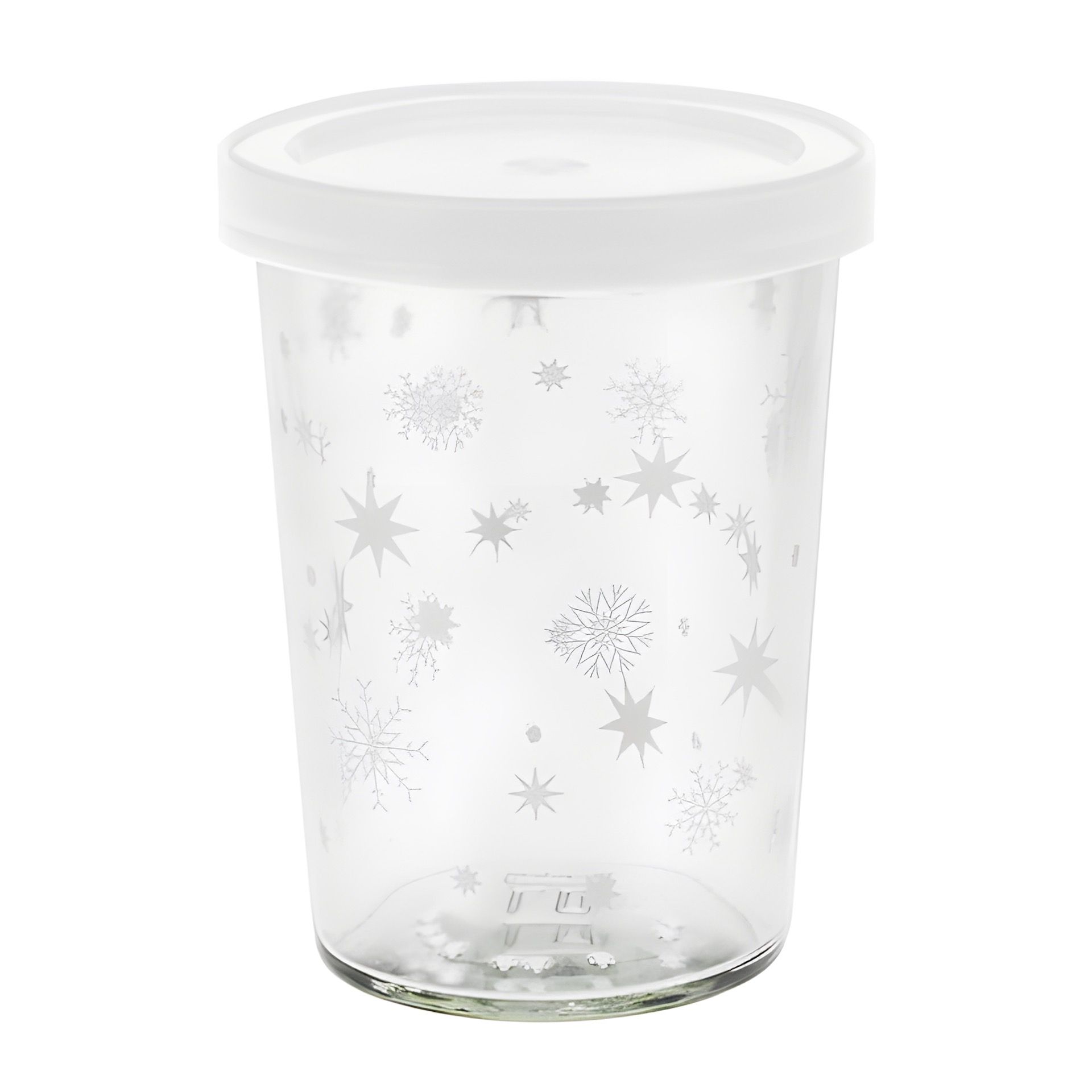 Becherglas 150 ml 'Sterne weiß'
