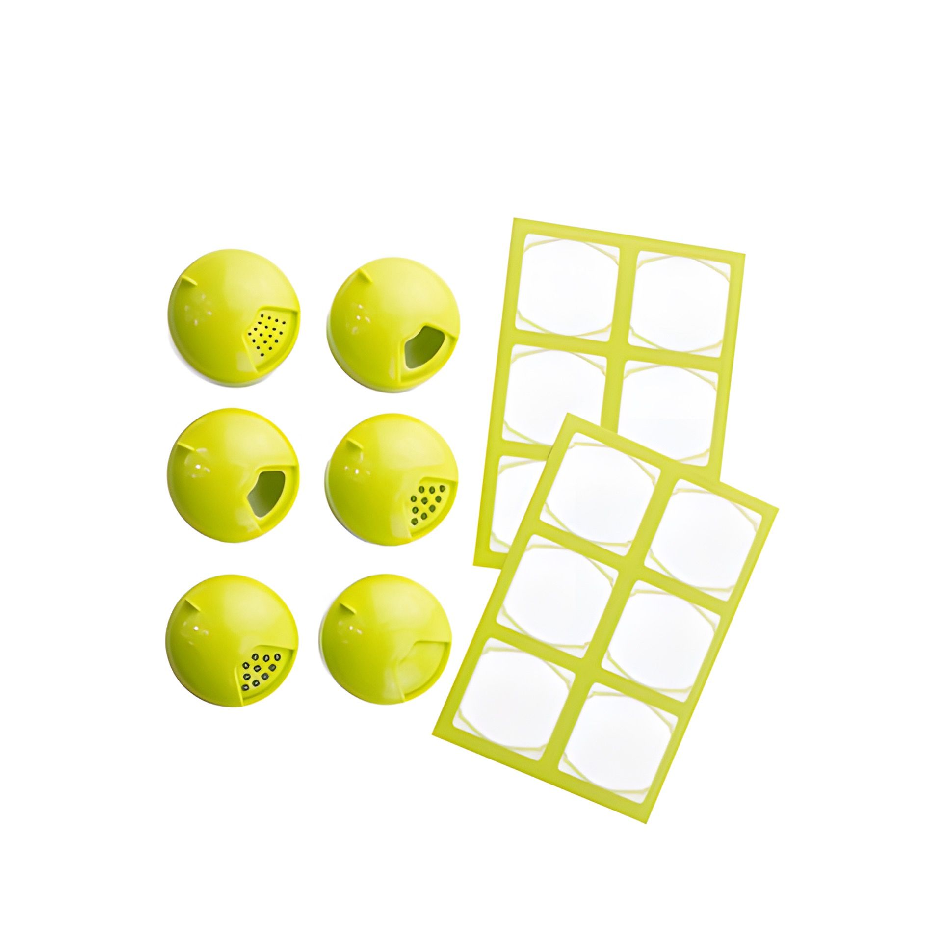TO 38 Multikappe 6er plus 12 Etiketten, lime