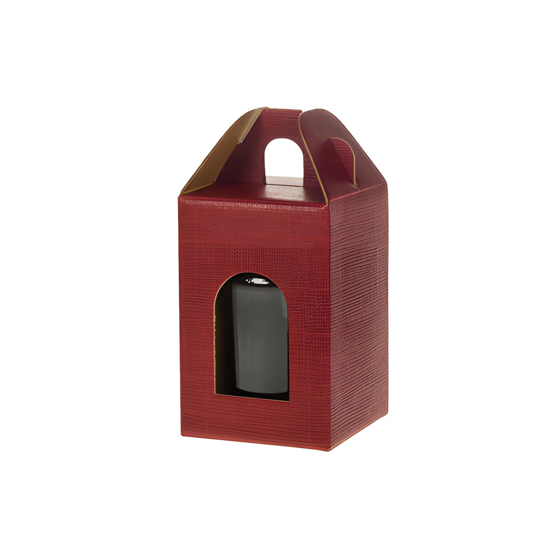 Gläserkarton 1er 60 x 60 x  90 mm bordeaux