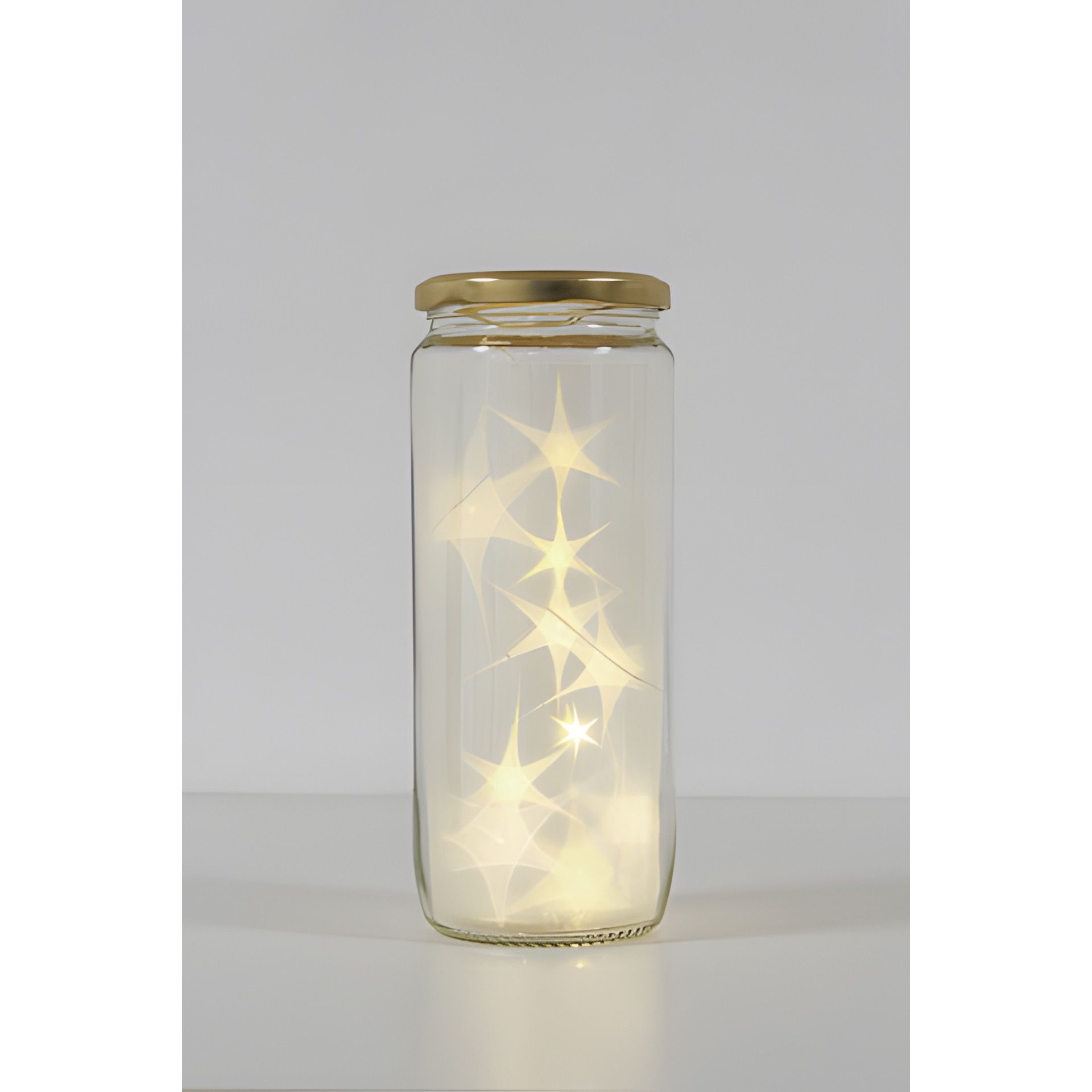 Lichterkette mit 10 LEDs weiß, Minibatteriefach