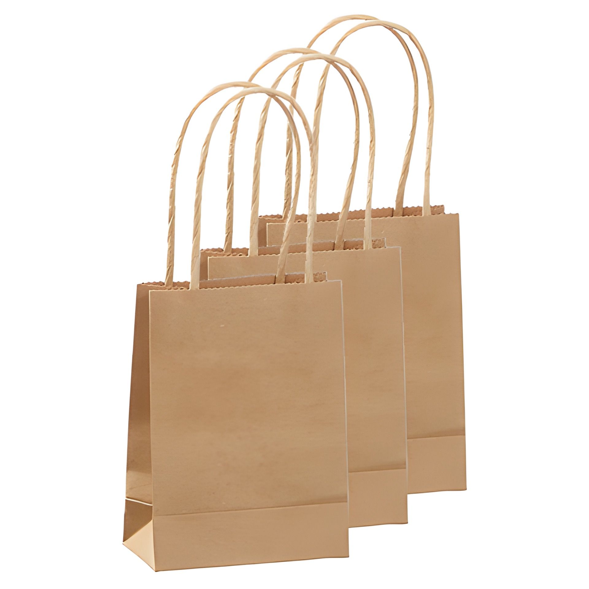 Geschenktüte natron, mittel, 3 Stück
