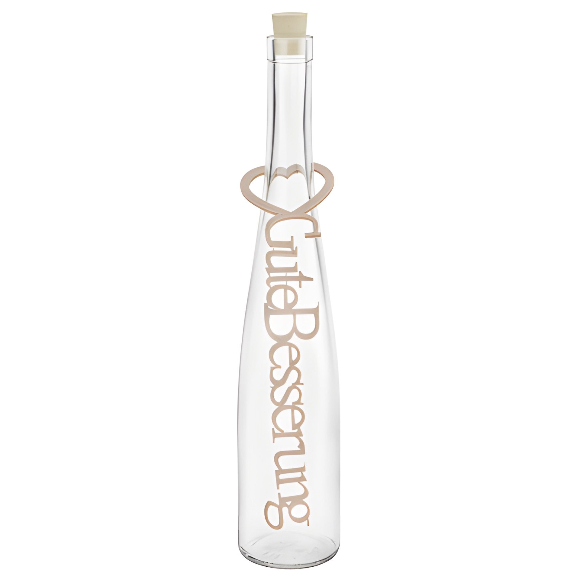 Geschenkanhänger 'Gute Besserung' aus Filz, beige, 25 cm