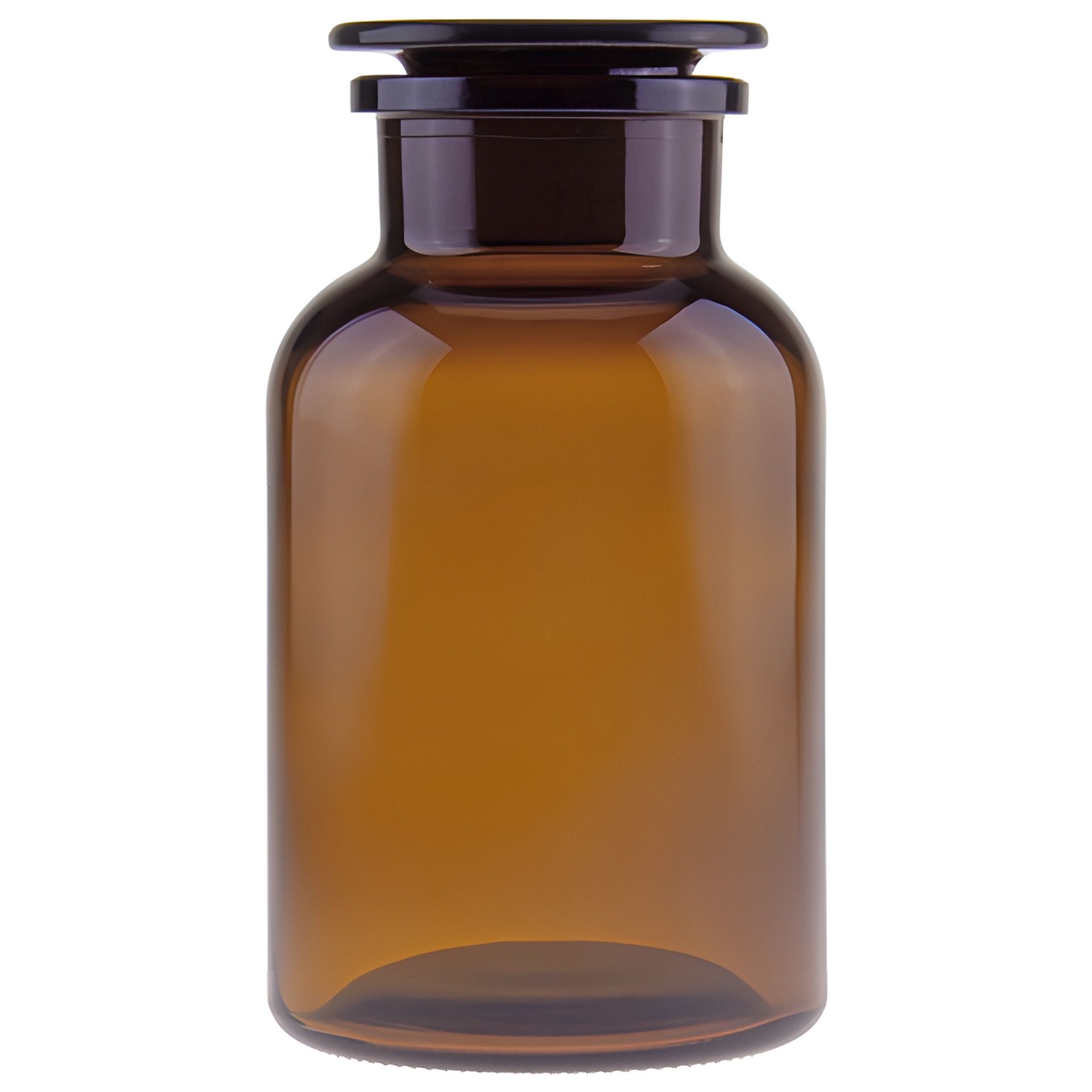 Apothekerflasche mit Glasstopfen 1000 ml braun