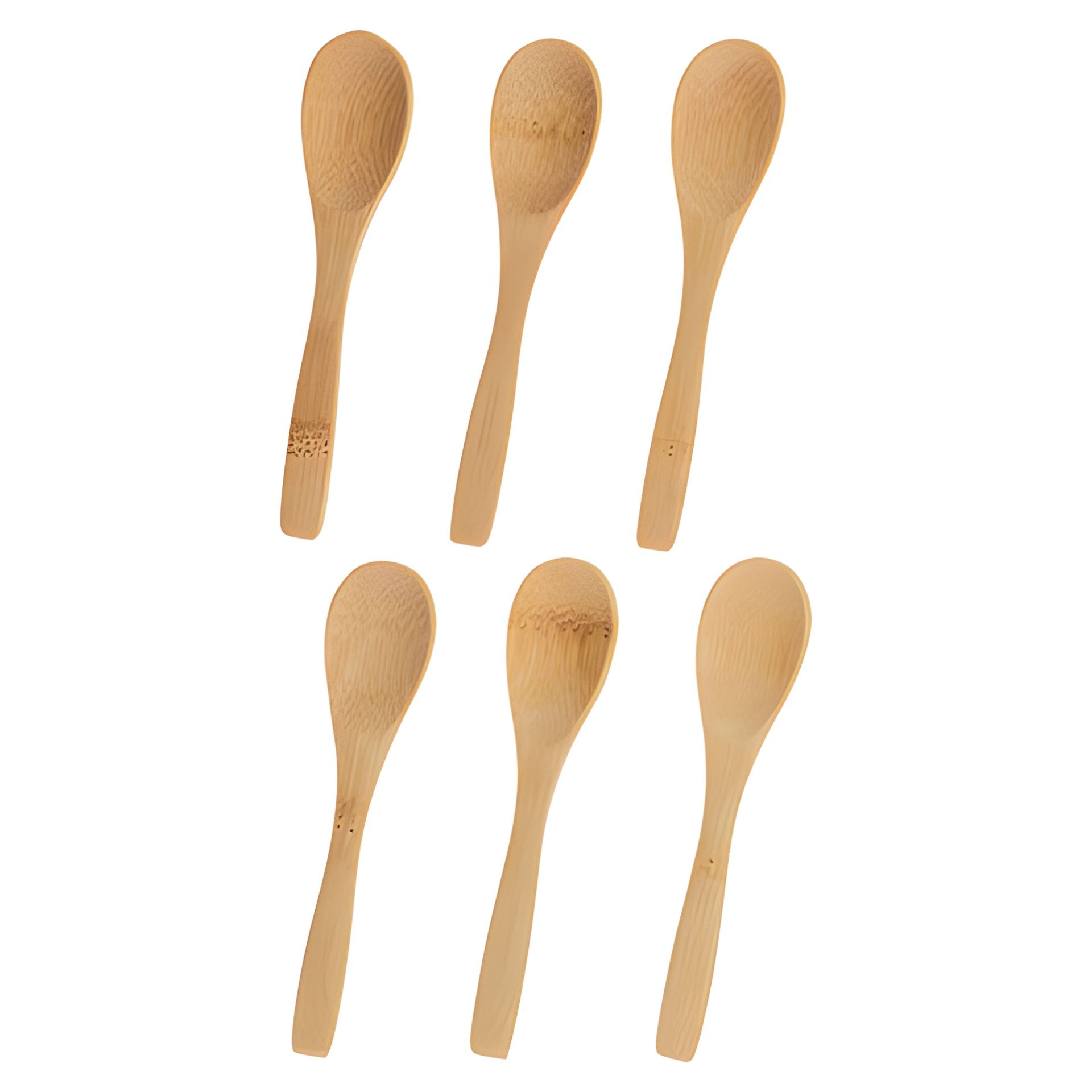 Teelöffel aus Bambus 12 cm, 6 Stück
