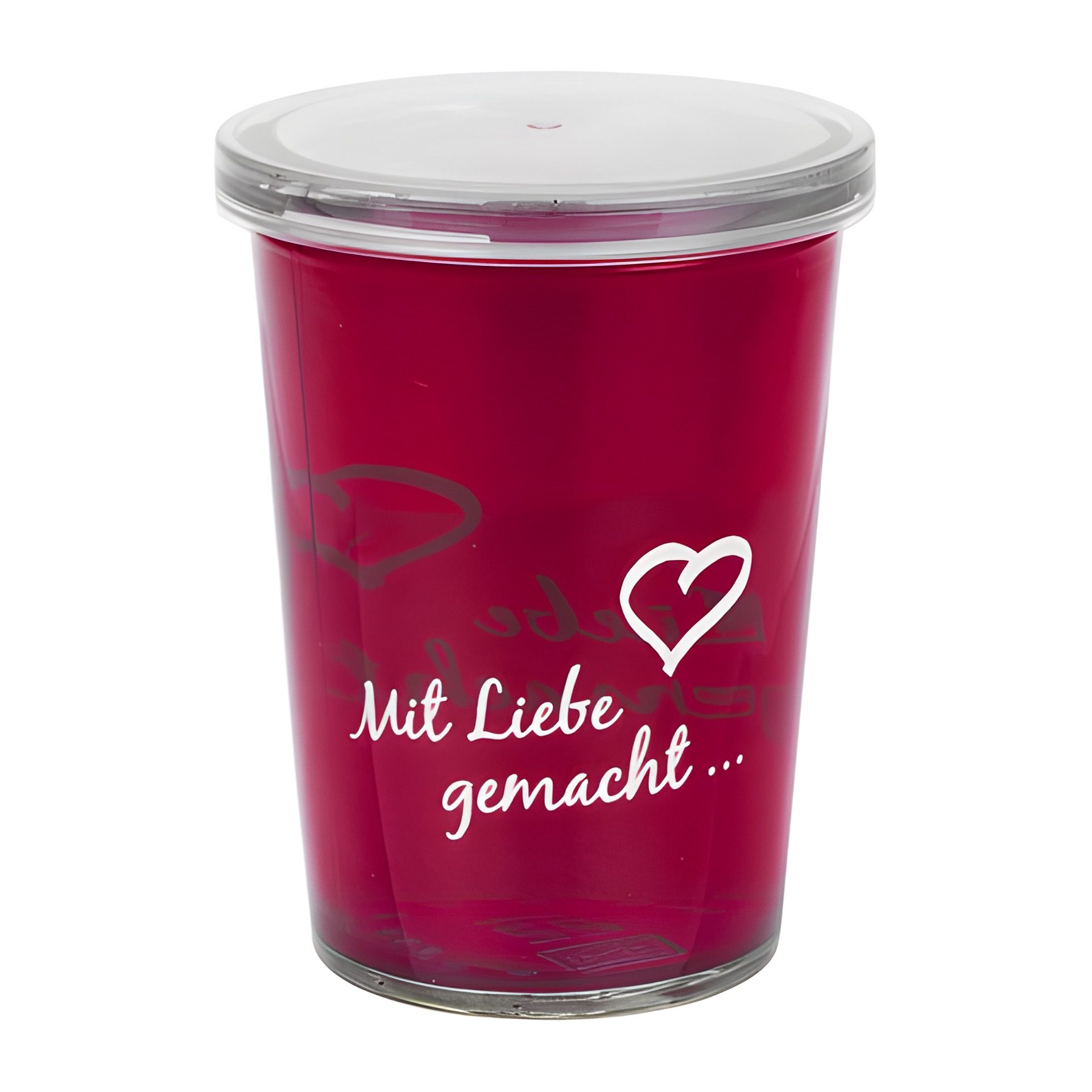 Becherglas 150 ml 'Mit Liebe gemacht'