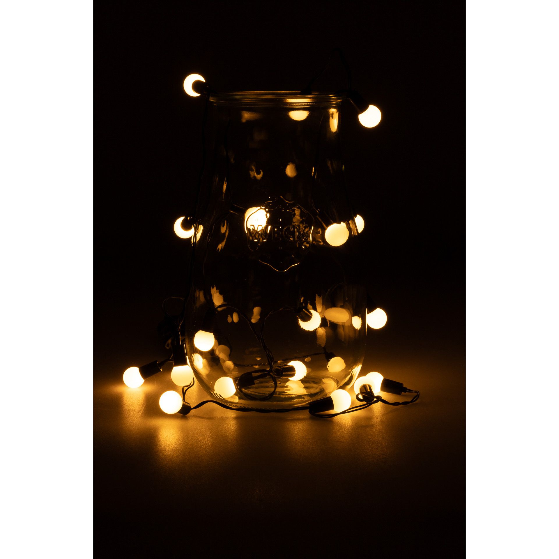 Lichterkette 'Glühbirnen' 20 LEDs, weiß mit Timer