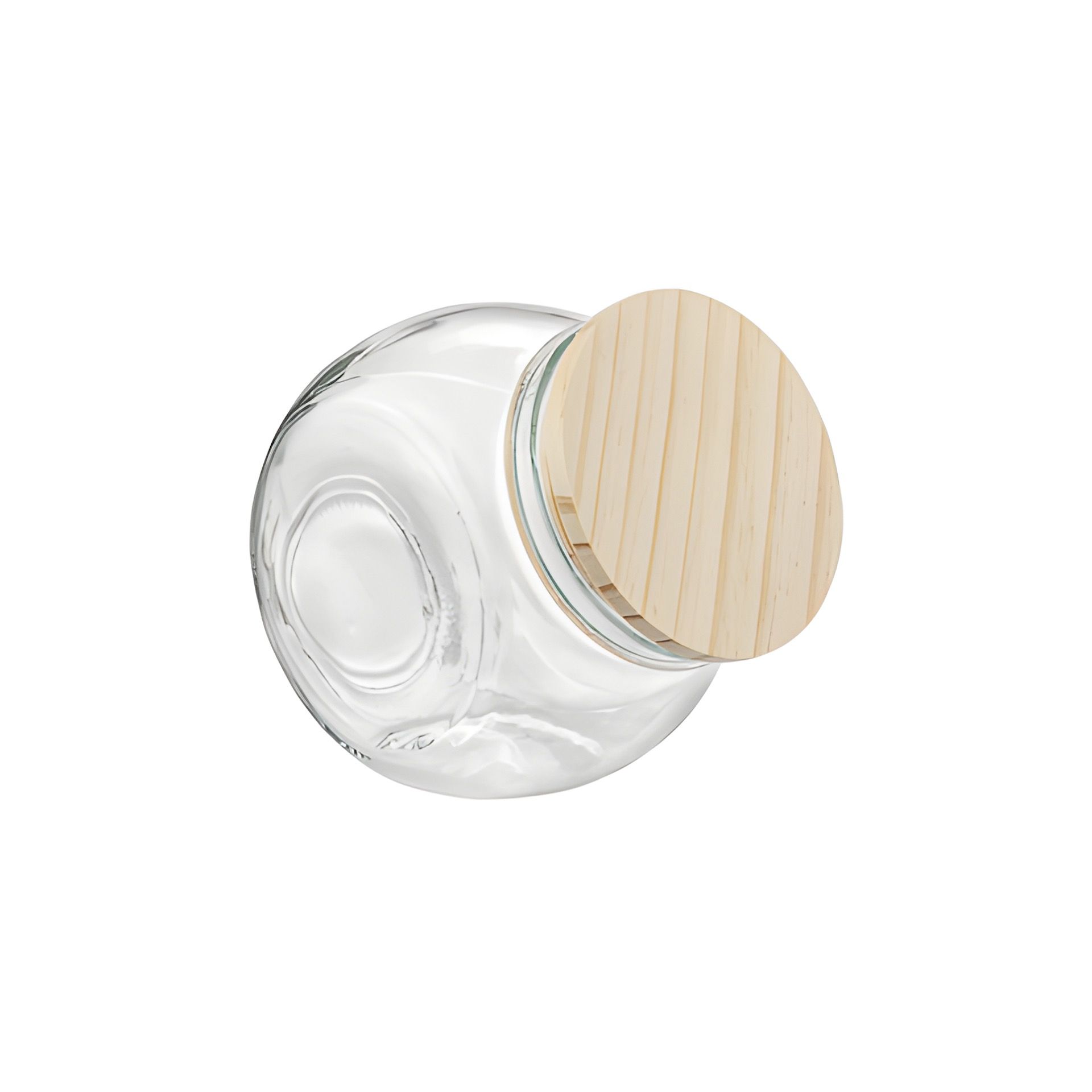 Bonbonglas  660 ml mit Holzdeckel