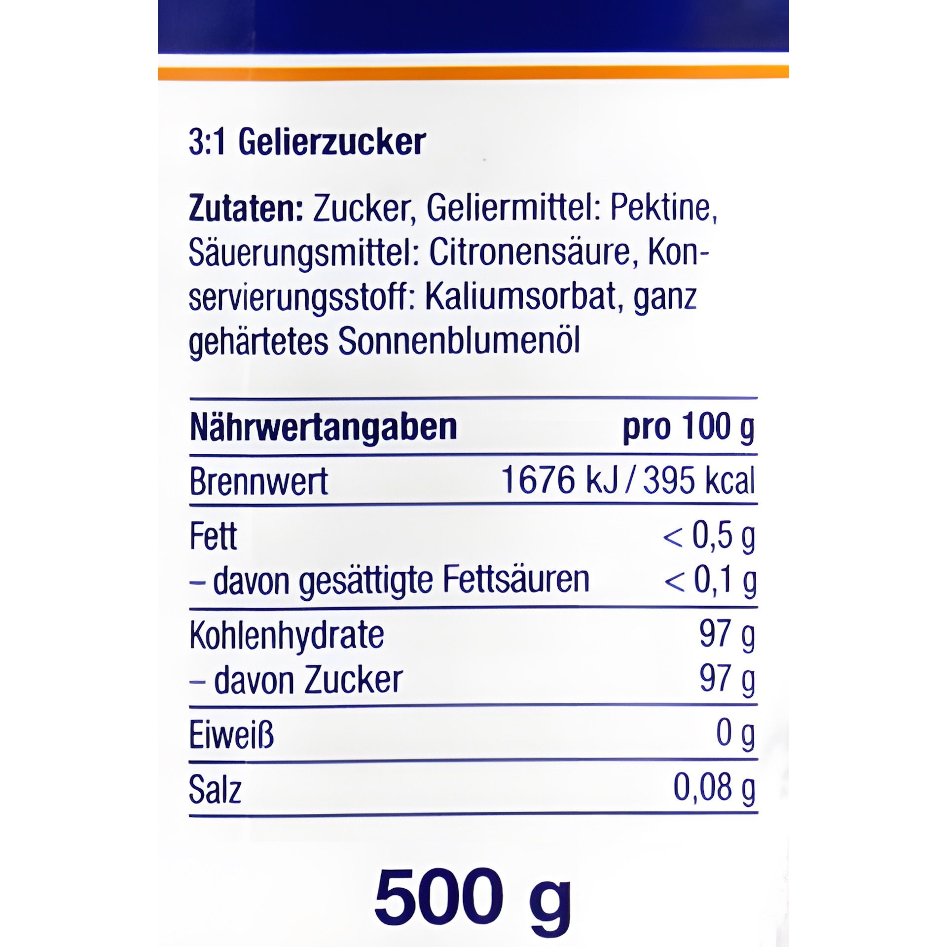 Gelierzucker 3:1, 500 g