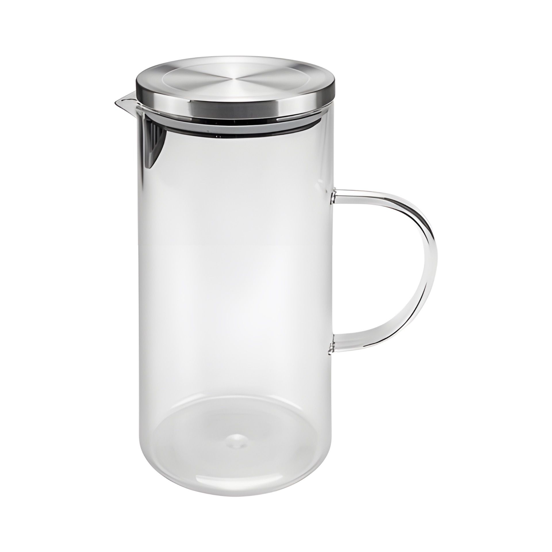 Glaskrug 1,4 l mit Edelstahldeckel