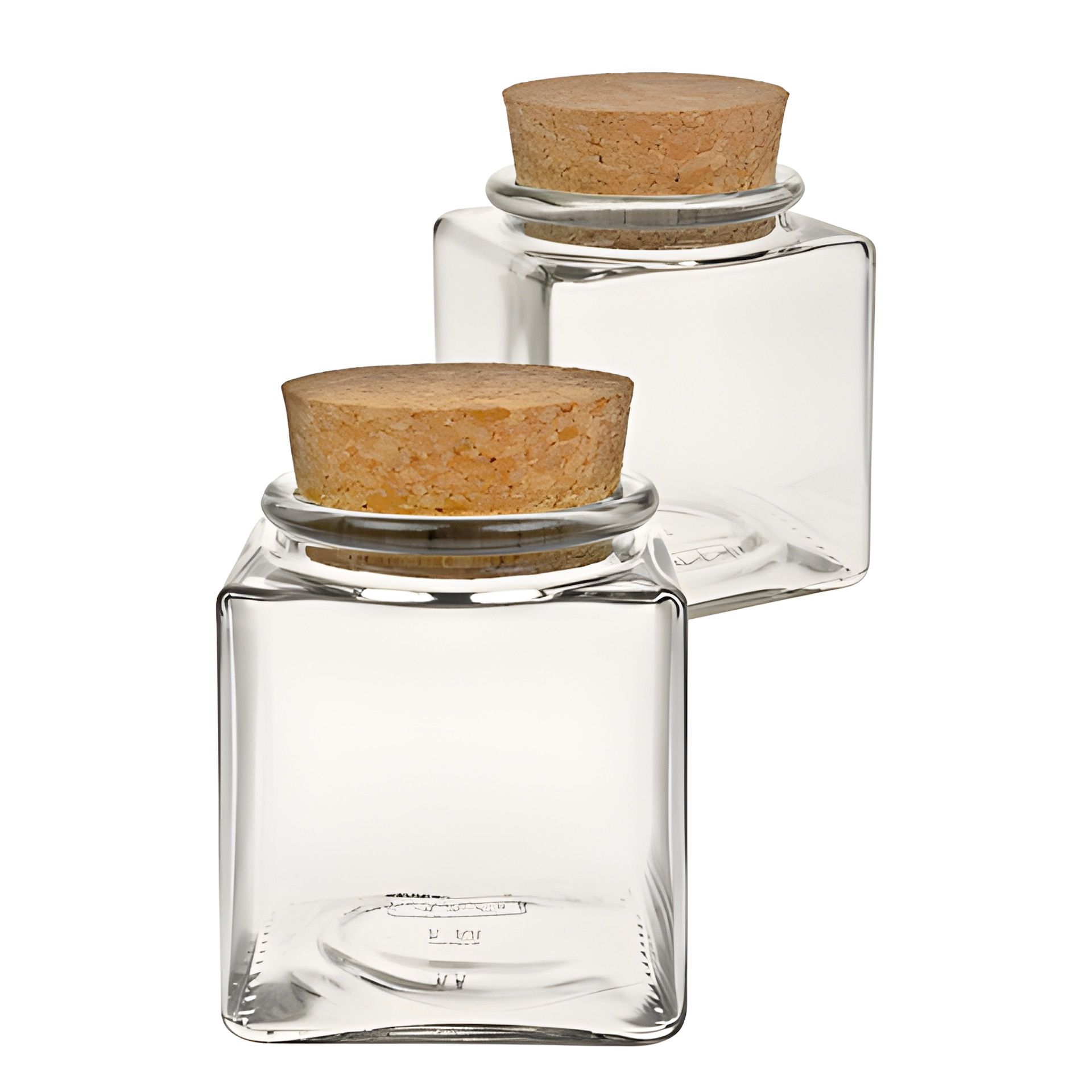 Korkenglas  200 ml quadratisch (Karton, 162 Stück)