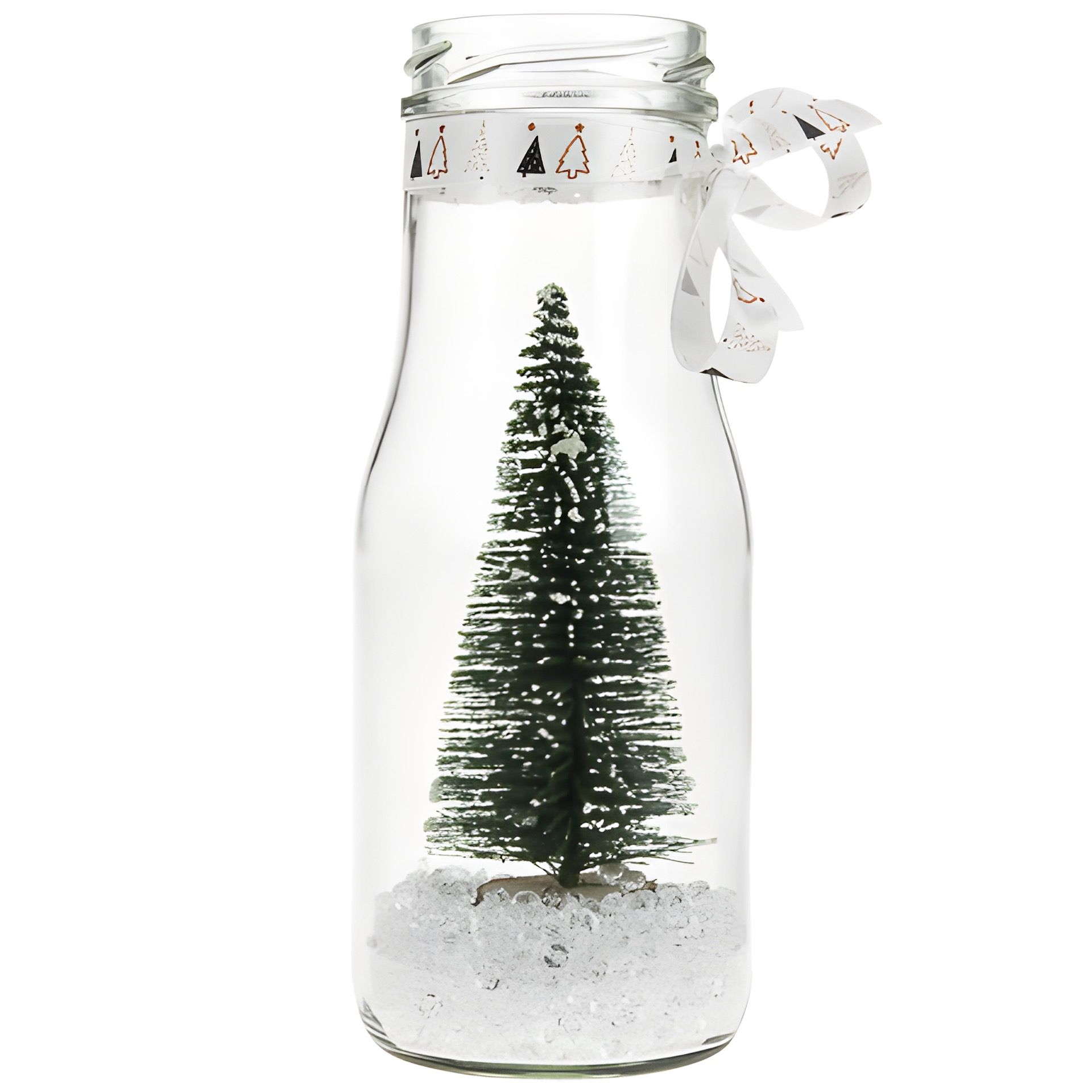 Deko-Tannenbaum mit Holzfuß, 10 cm