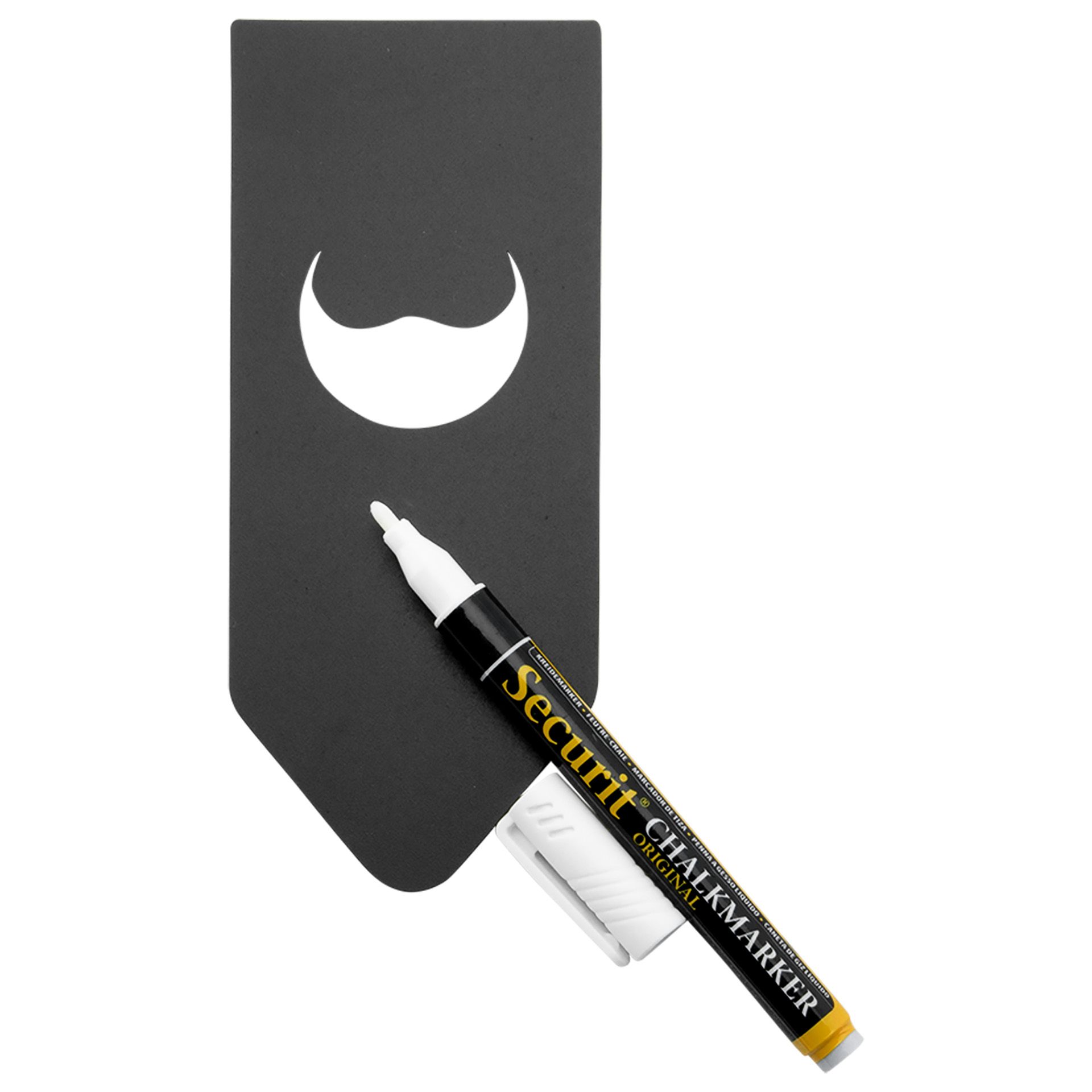 Flaschenetikett mit Tafelfläche, 10 Stück inkl. Kreidemarker