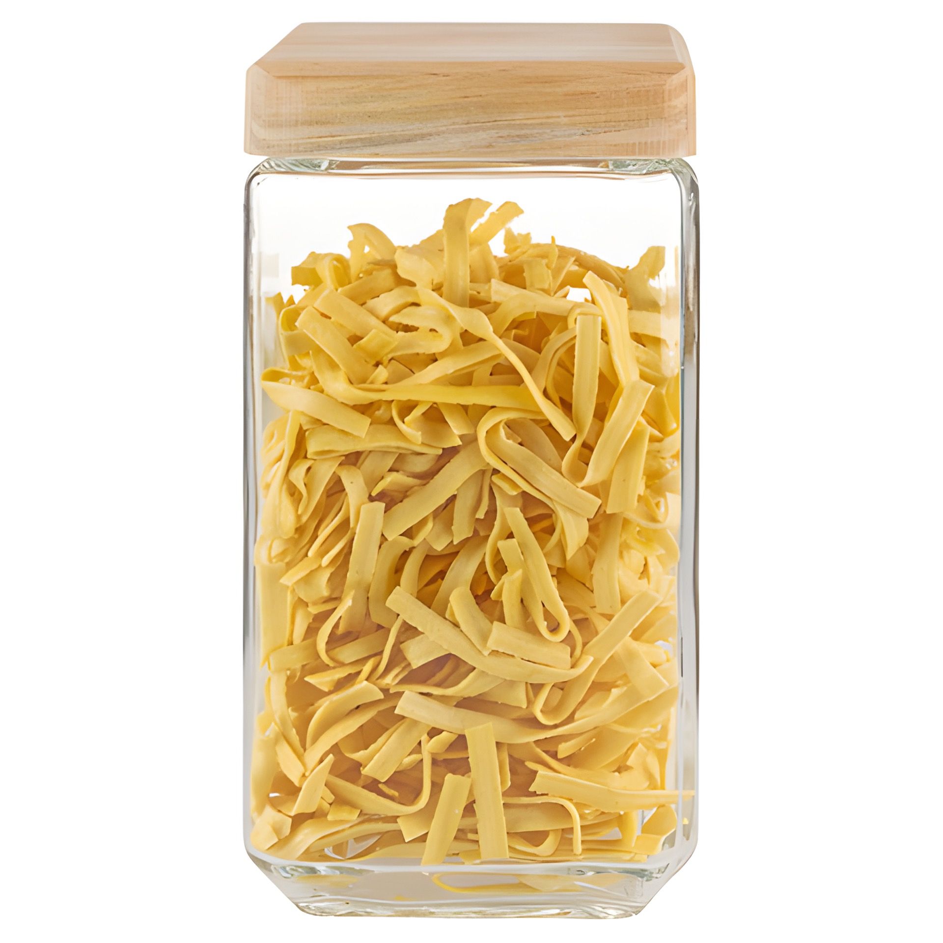 Vorratsglas 2300 ml eckig mit Holzdeckel