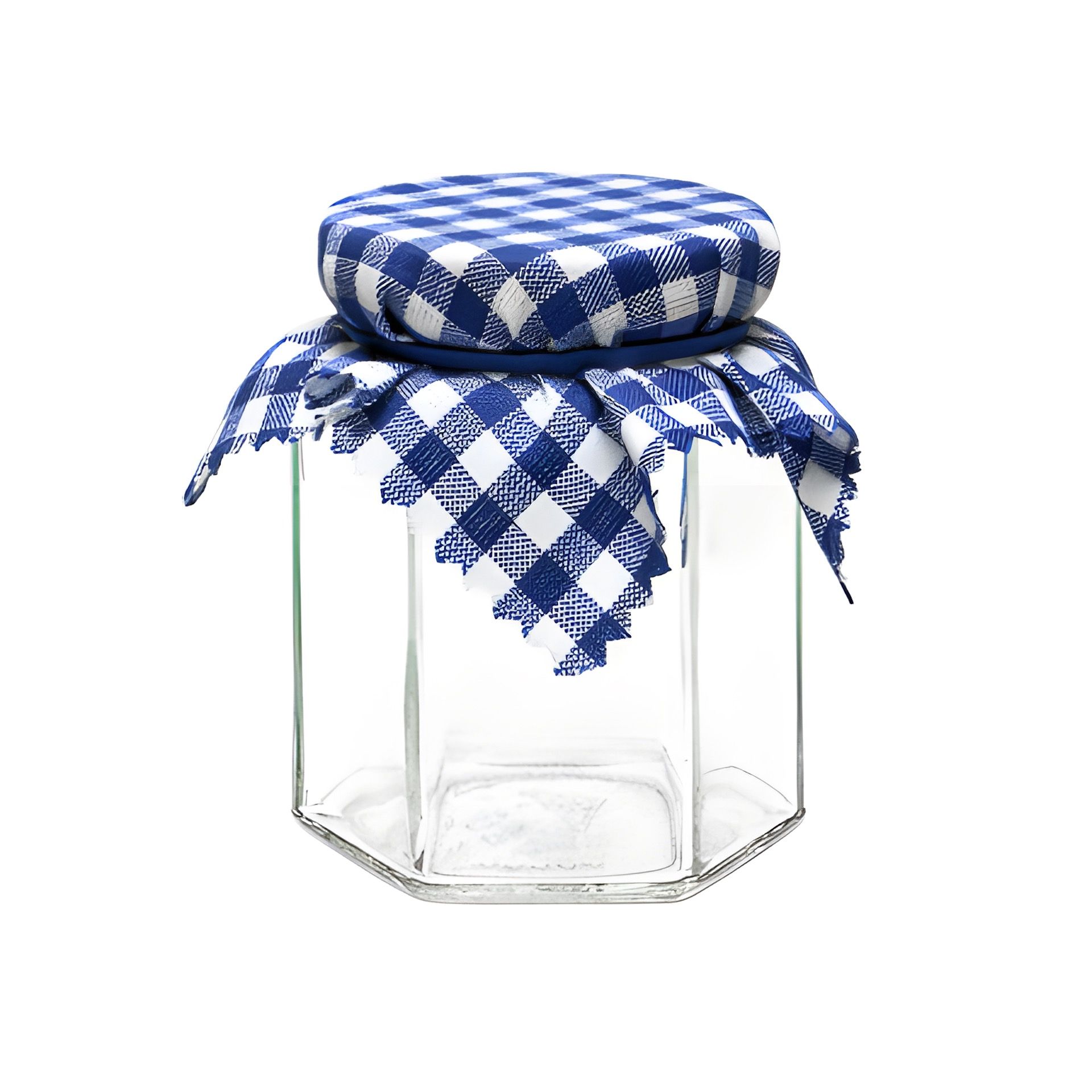 Deckchen 120 mm blau kariert (Beutel, 100 Stück)
