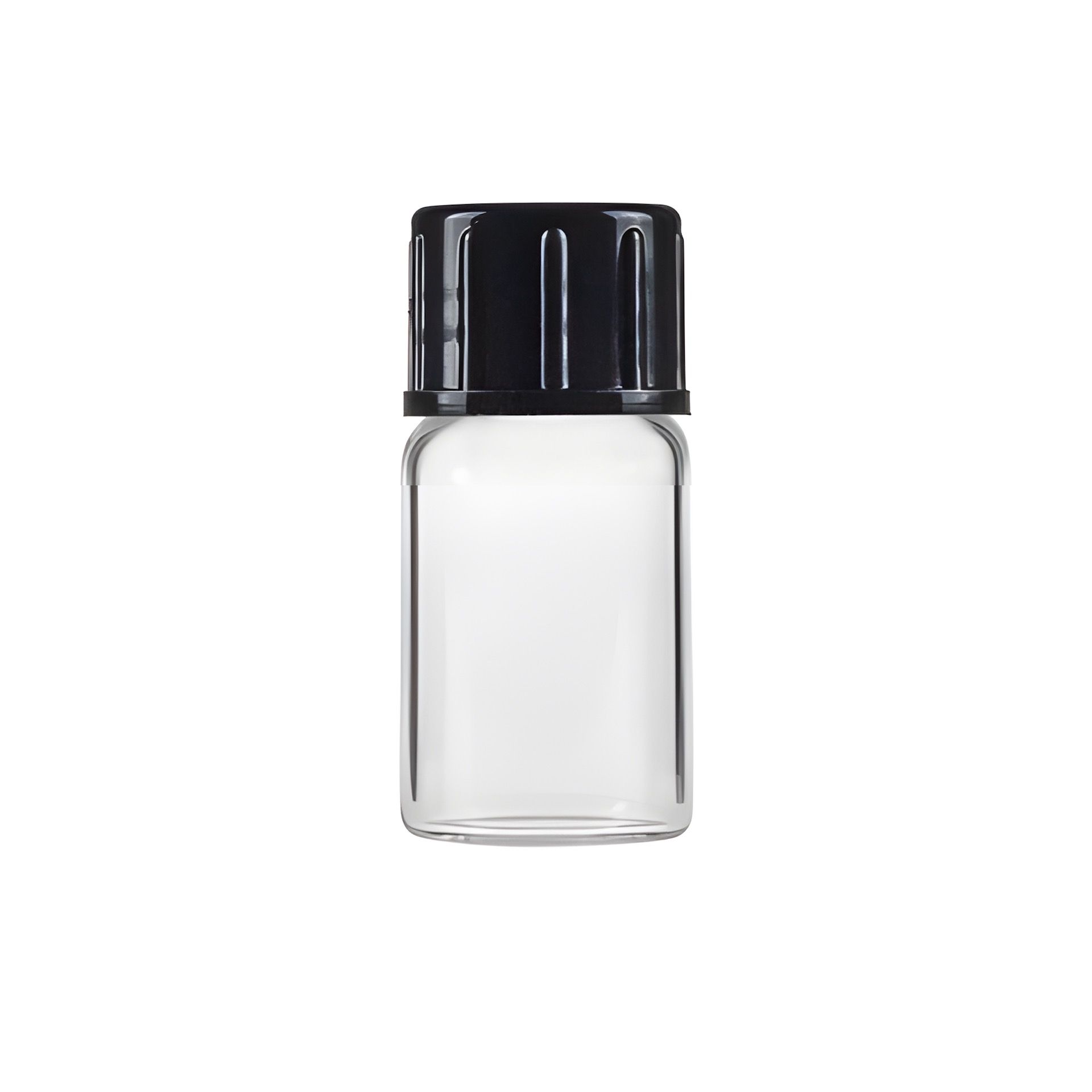 Glasflasche 3 ml weiß