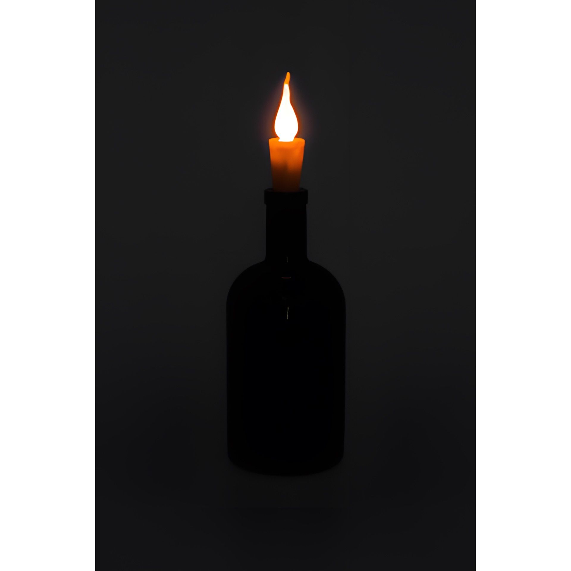 Flaschenlicht 'Flackernde Flamme' mit LED
