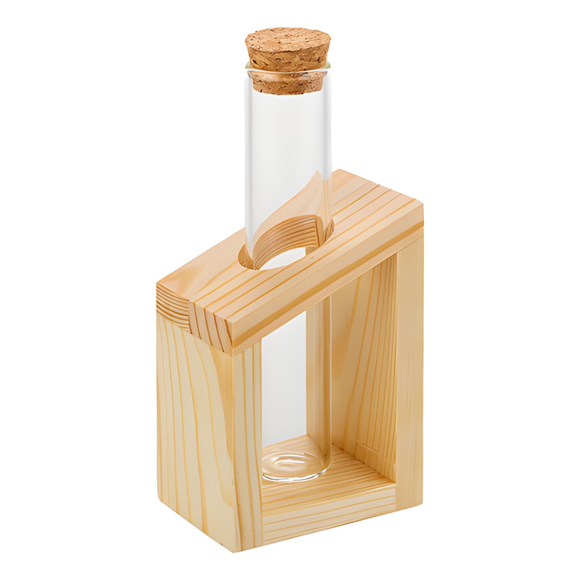 Reagenzglas 40 ml im Holzgestell