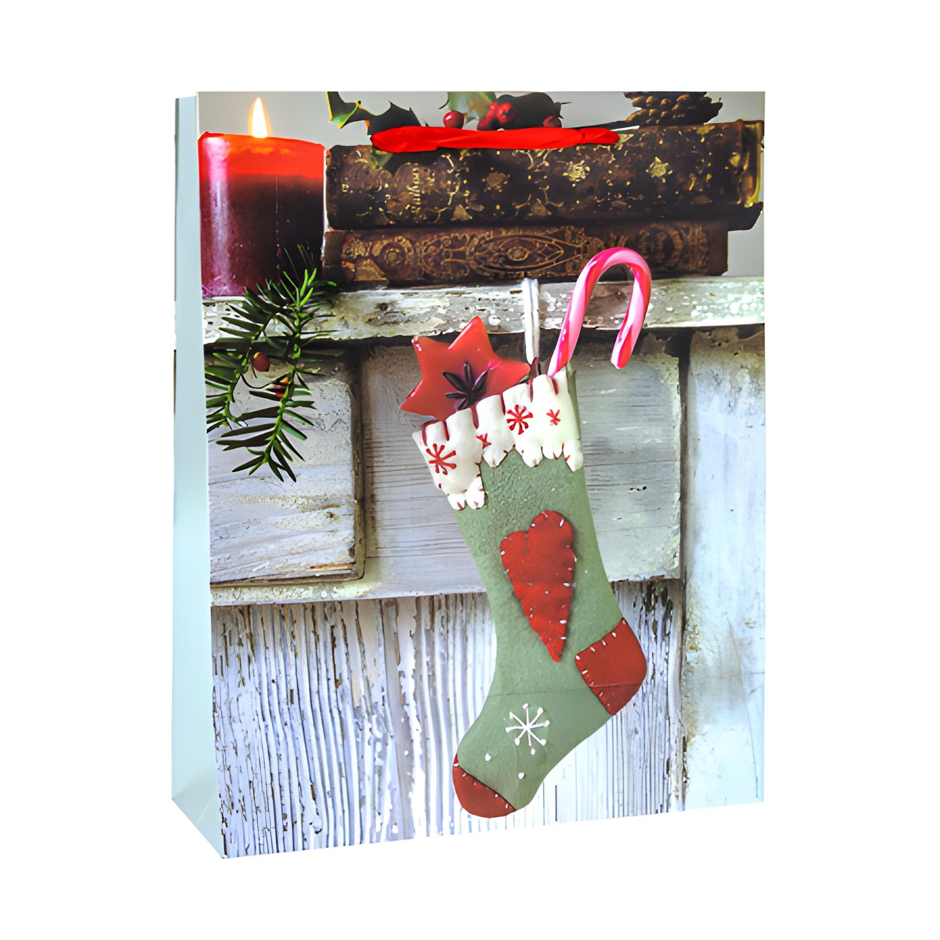 Geschenktüte 'Weihnachtssocke', groß