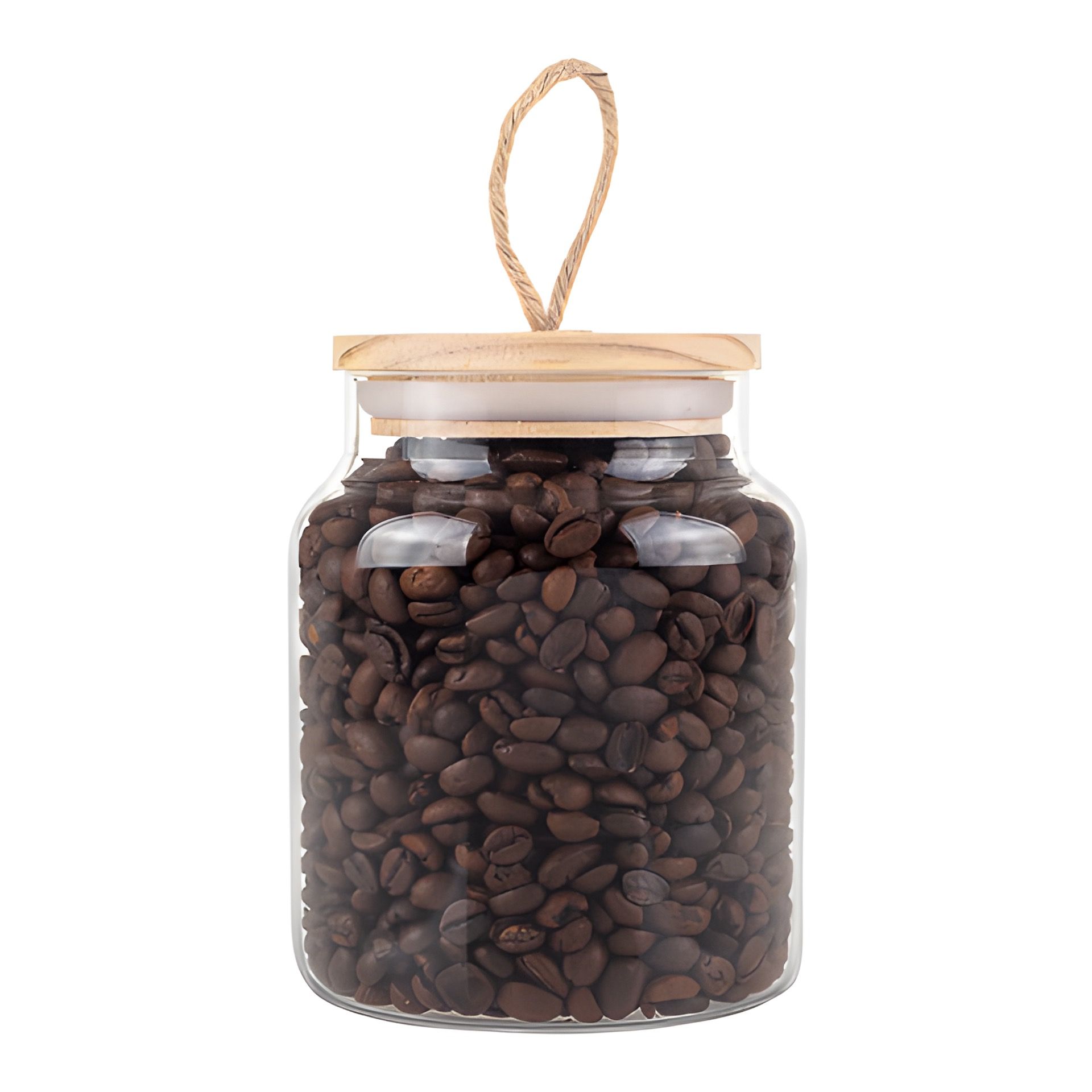 Vorratsglas 650 ml mit Holzdeckel