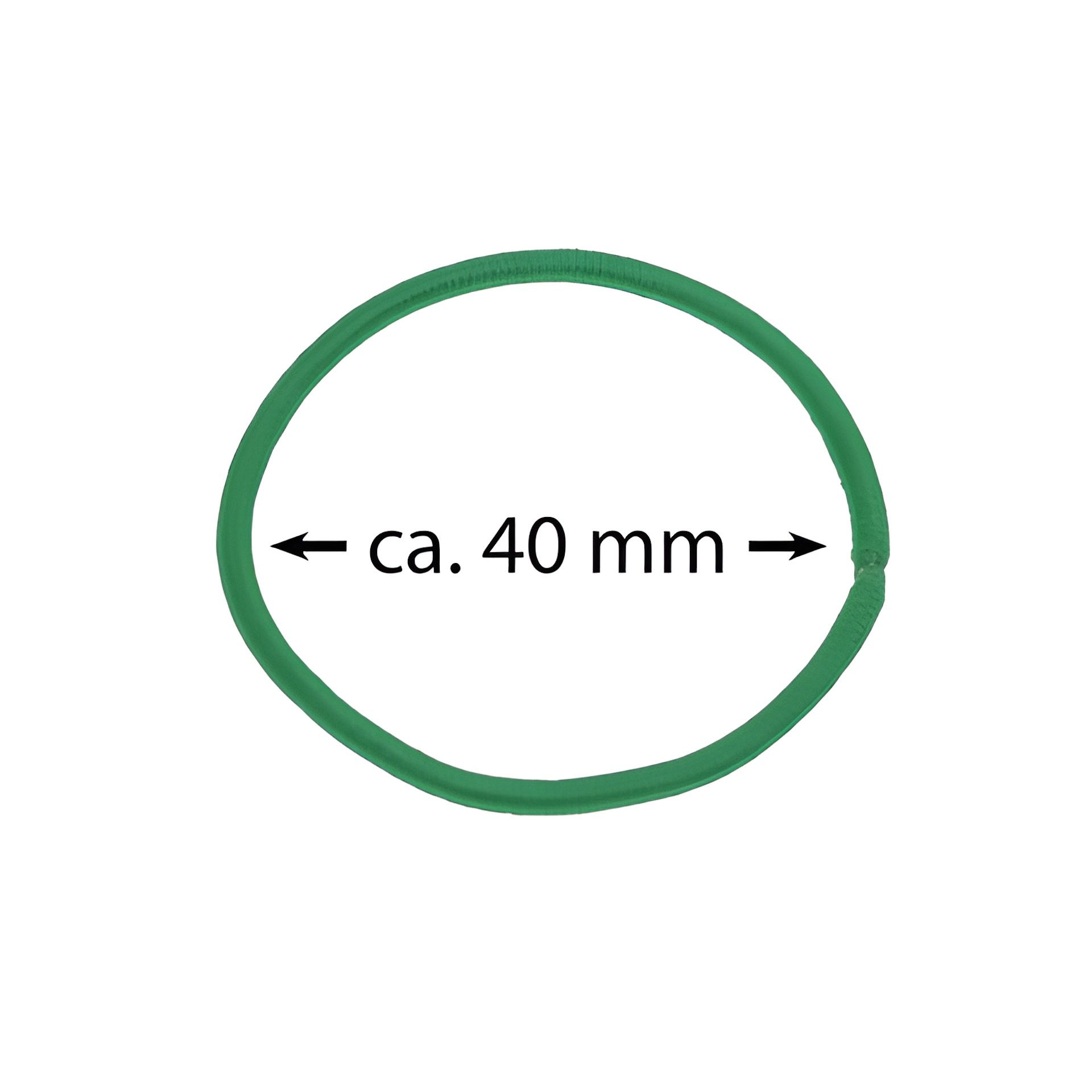 Elastische Schlaufen 40 mm, grün, 10 Stück