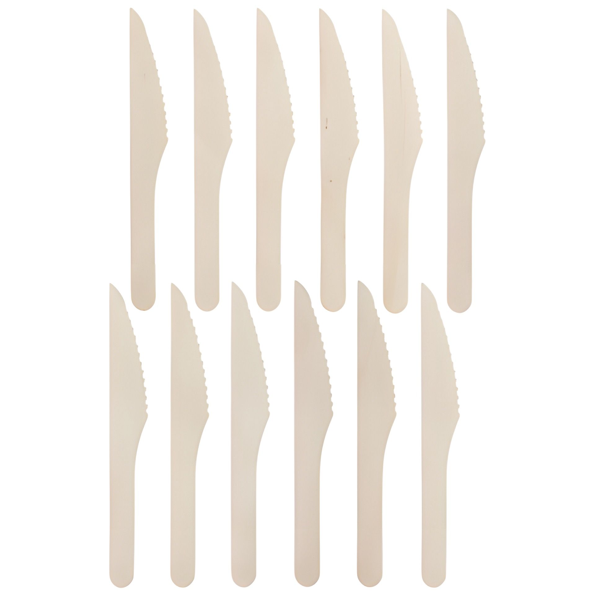 Messer aus Bambus, 12er Pack