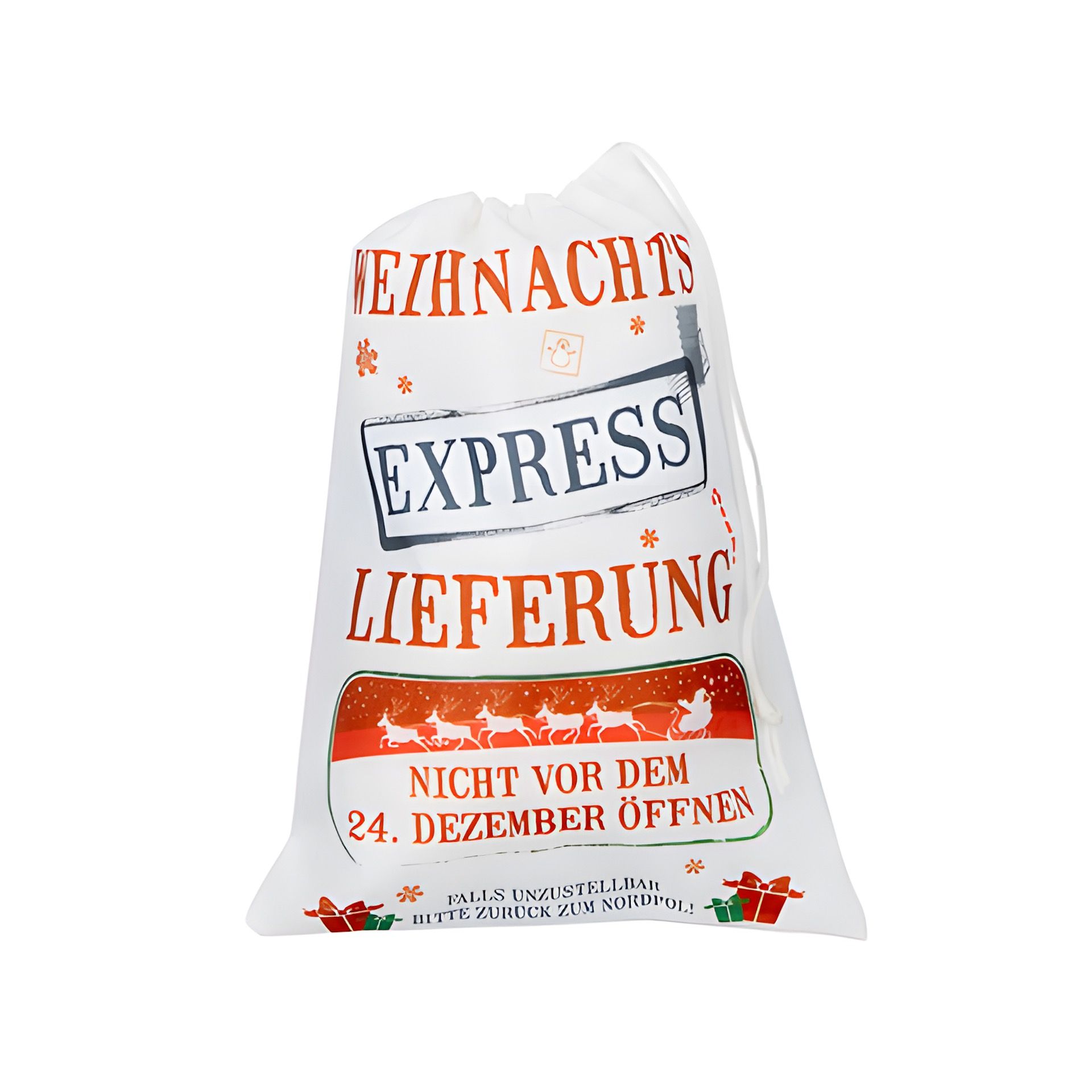 Beutel 'Weihnachts Express', 22 x 30 cm