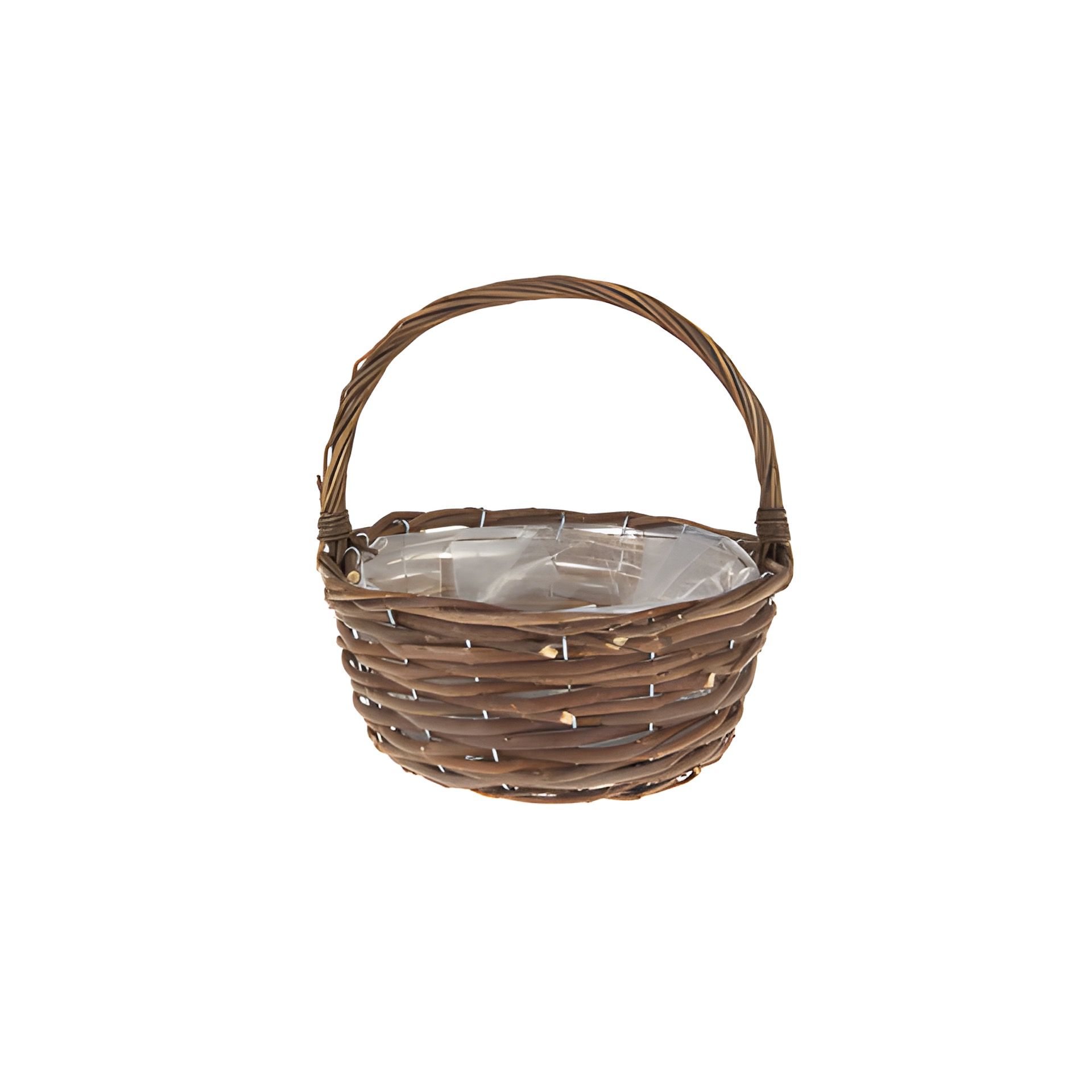 Henkel-Weidenkorb dunkel Ø 22 cm