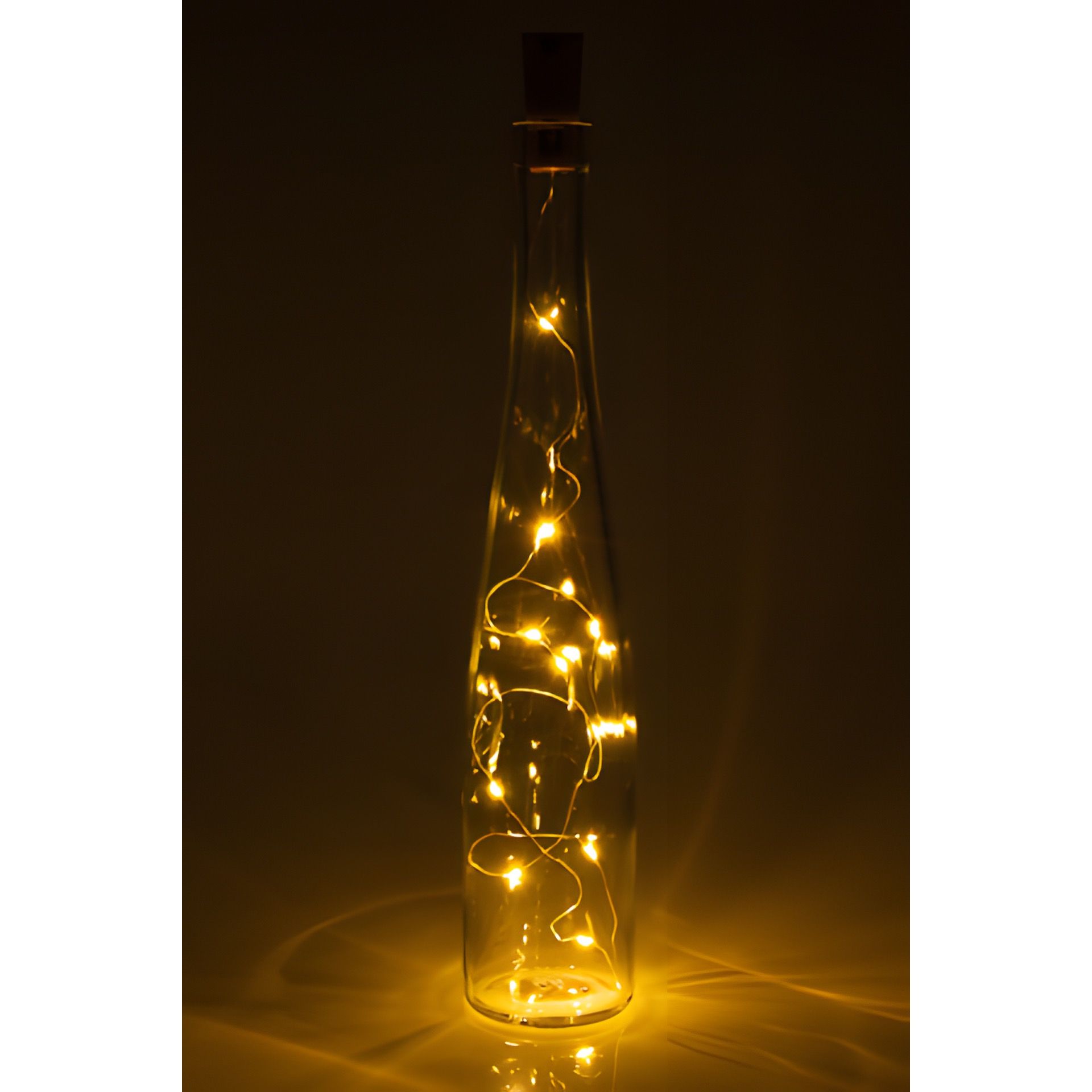 Flaschenlicht, 10 LEDs, warmweiß
