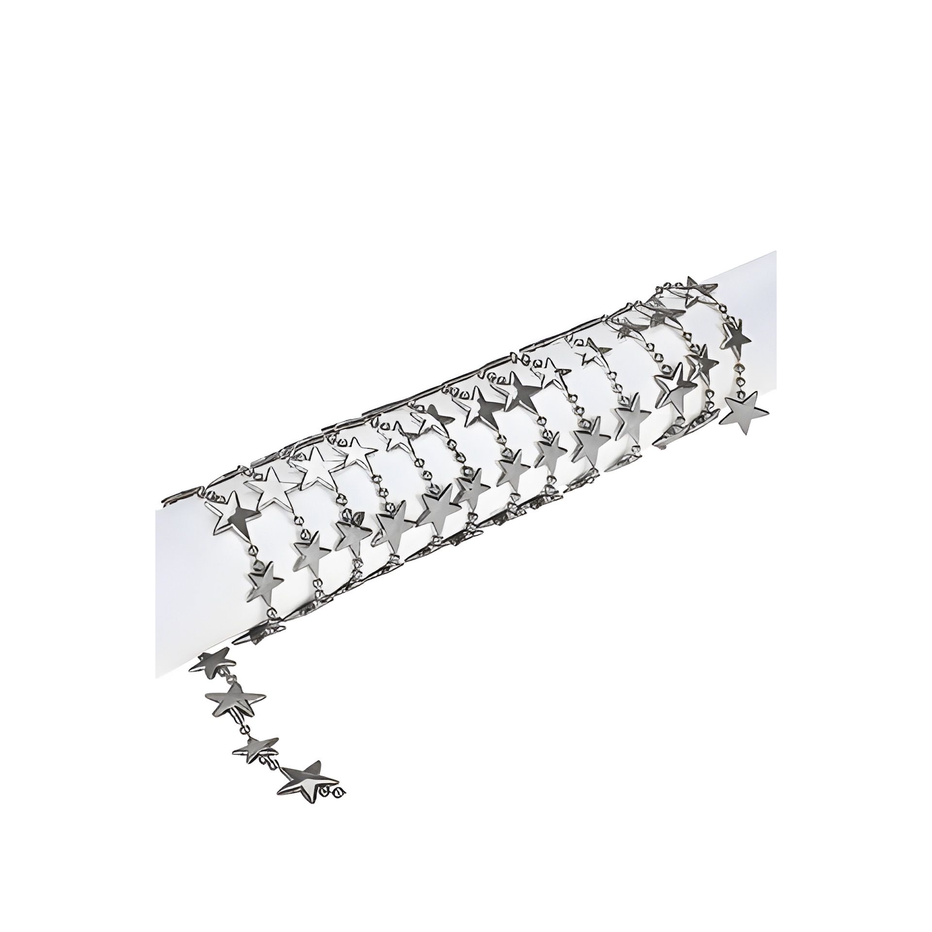 Dekokette 'Sterne' silber