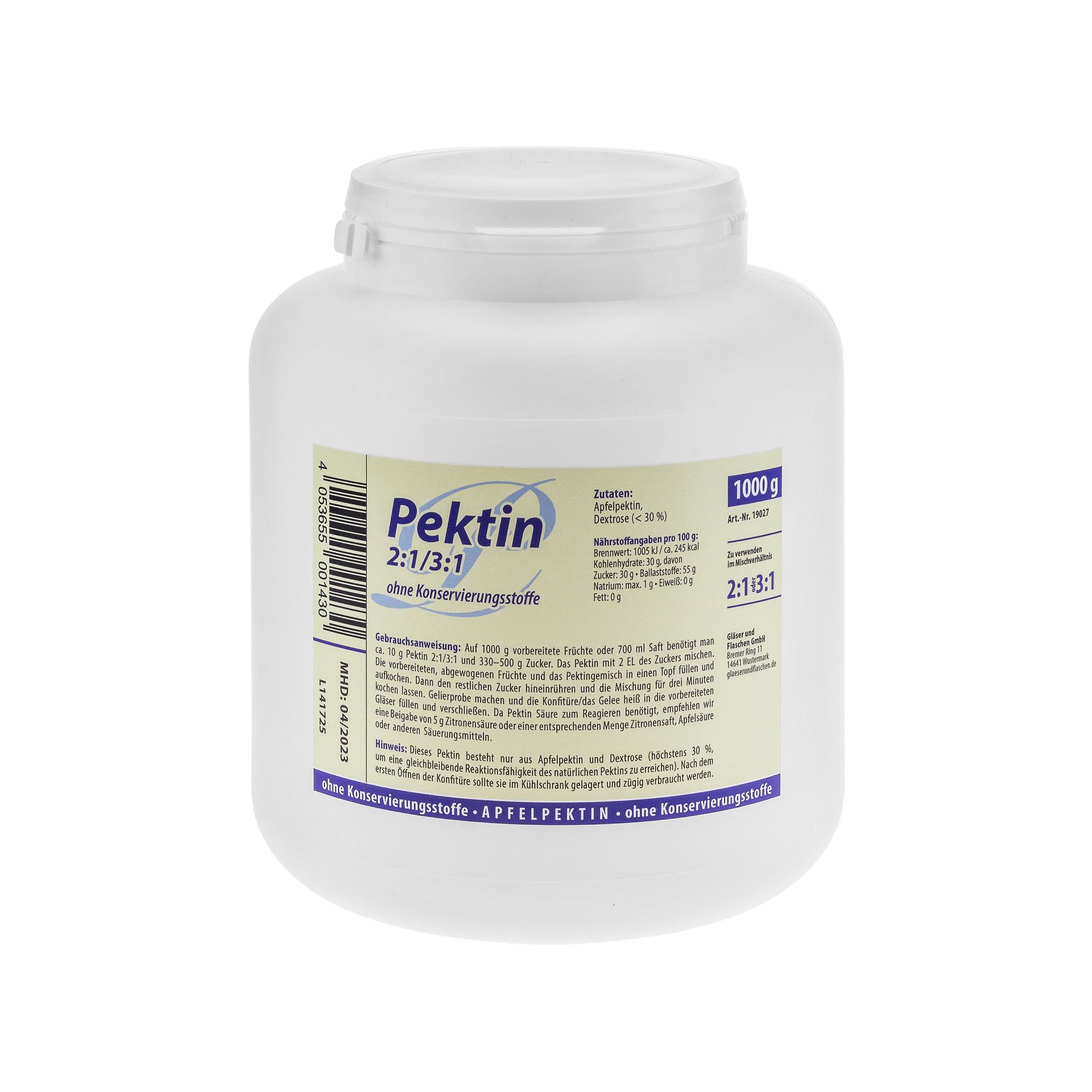 Pektin 2:1 / 3:1, 1 kg
