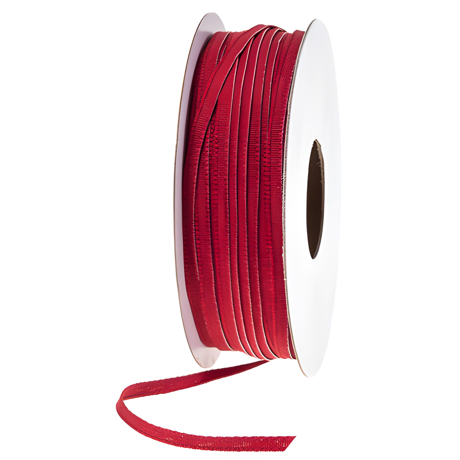Stoffband  25 m, 3 mm weinrot