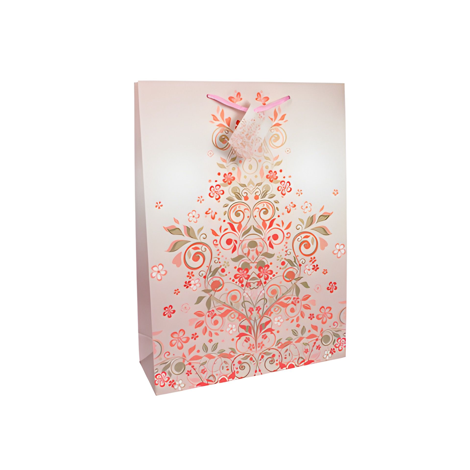 Geschenktüte 'Rosa Ornamente', klein