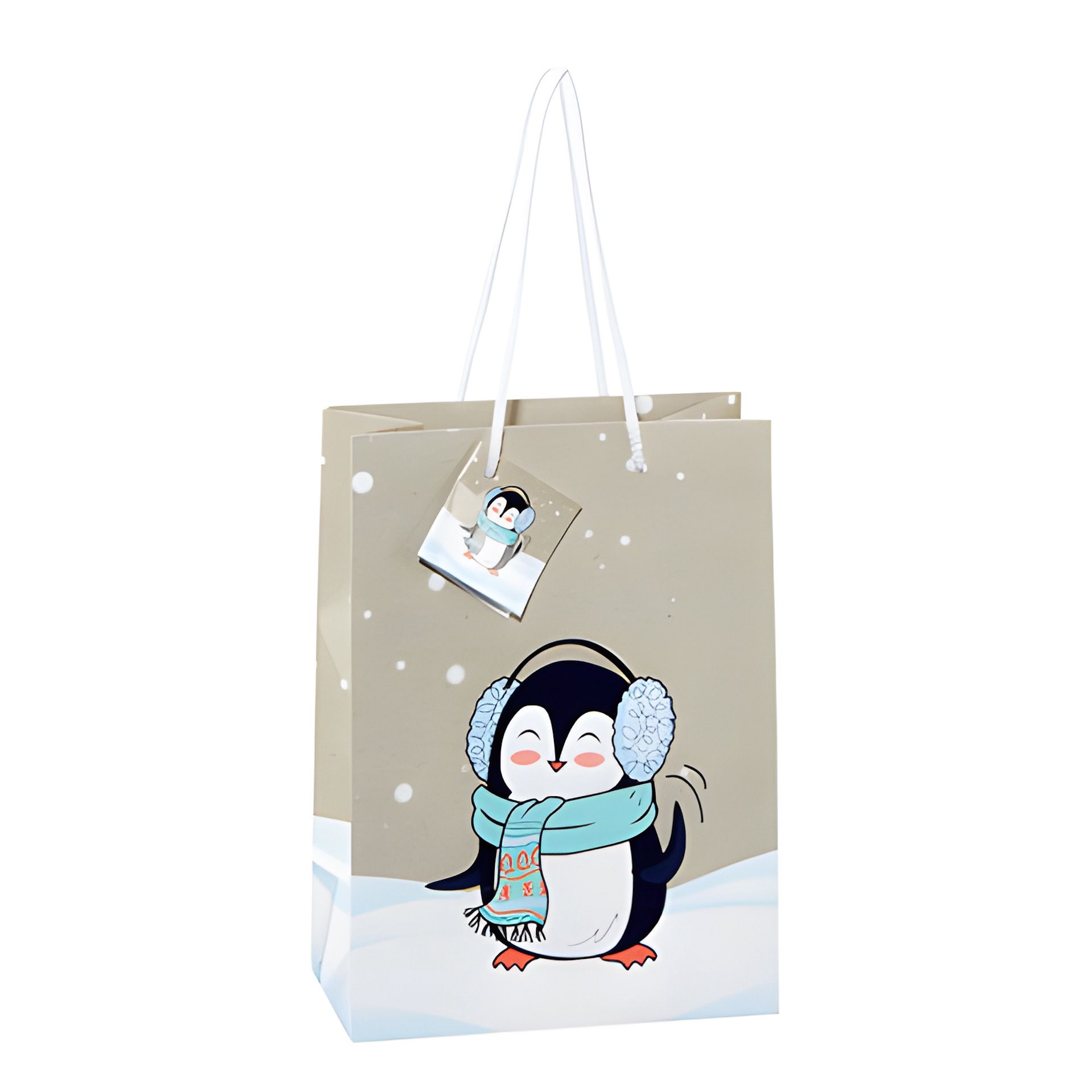 Geschenktüte 'Pinguin', mittel