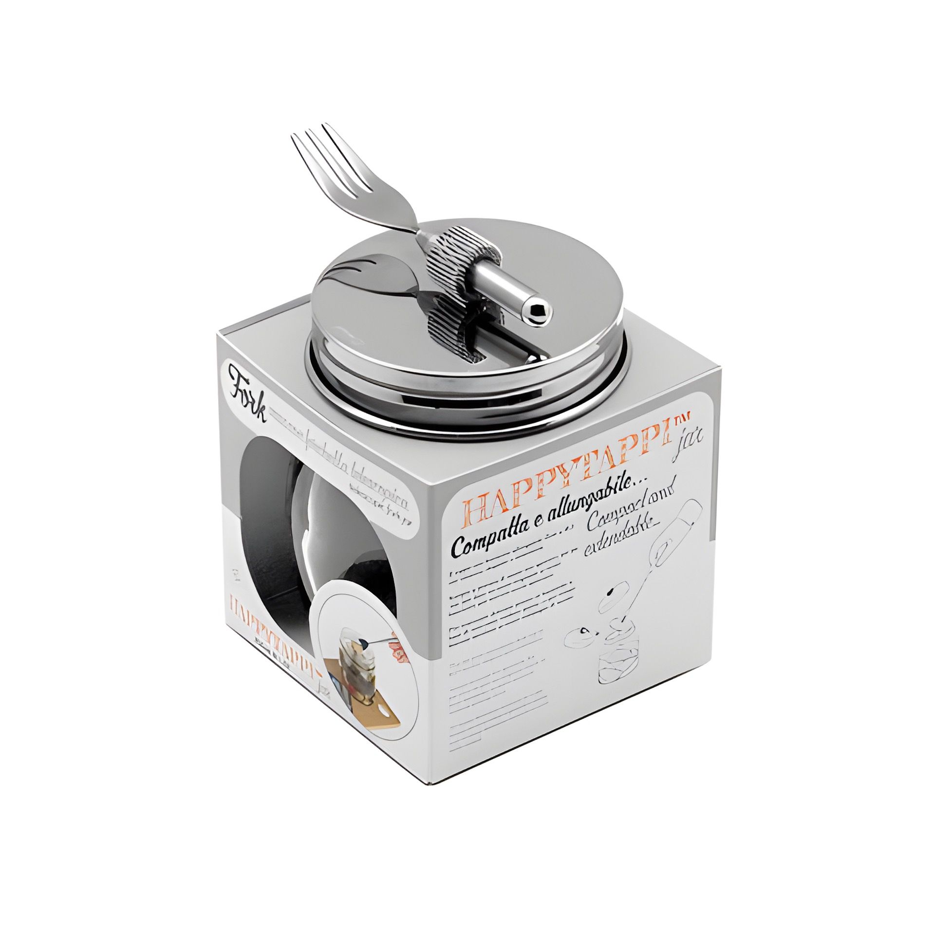 HappyTappi CT 70 Snackglas 250 ml mit Gabel