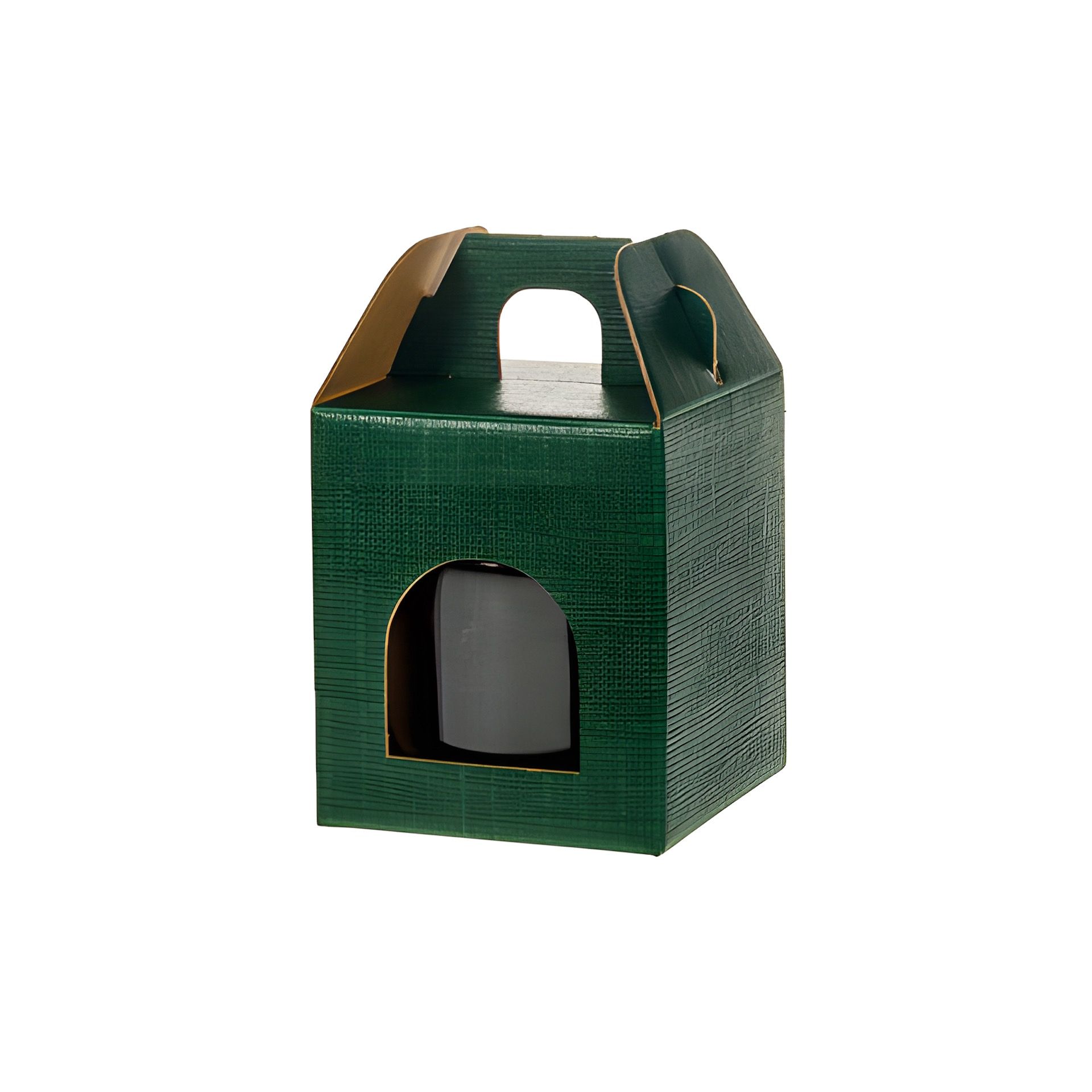 Gläserkarton 1er 70 x 70 x 80 mm grün