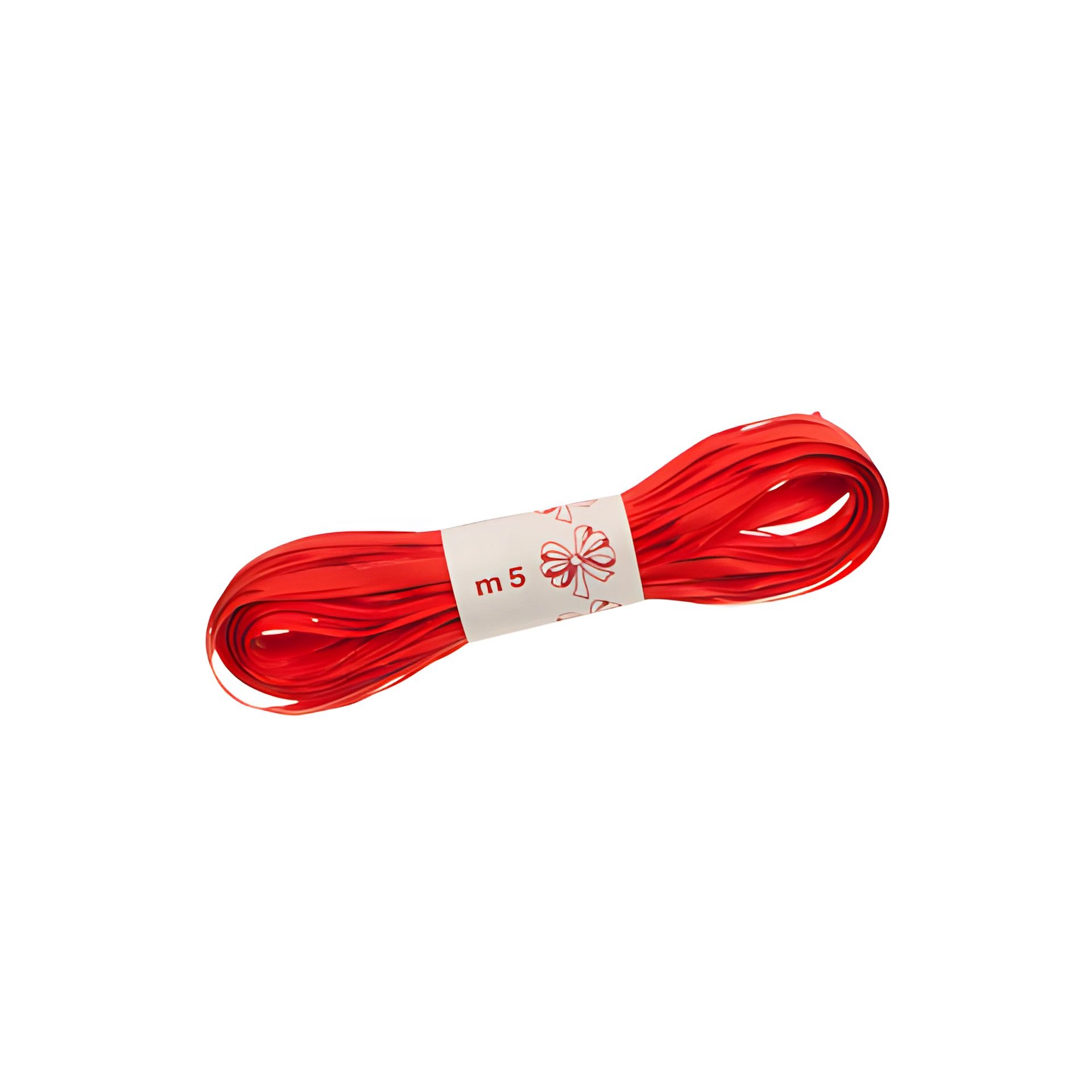 Faser-Raffia 5 m, rot