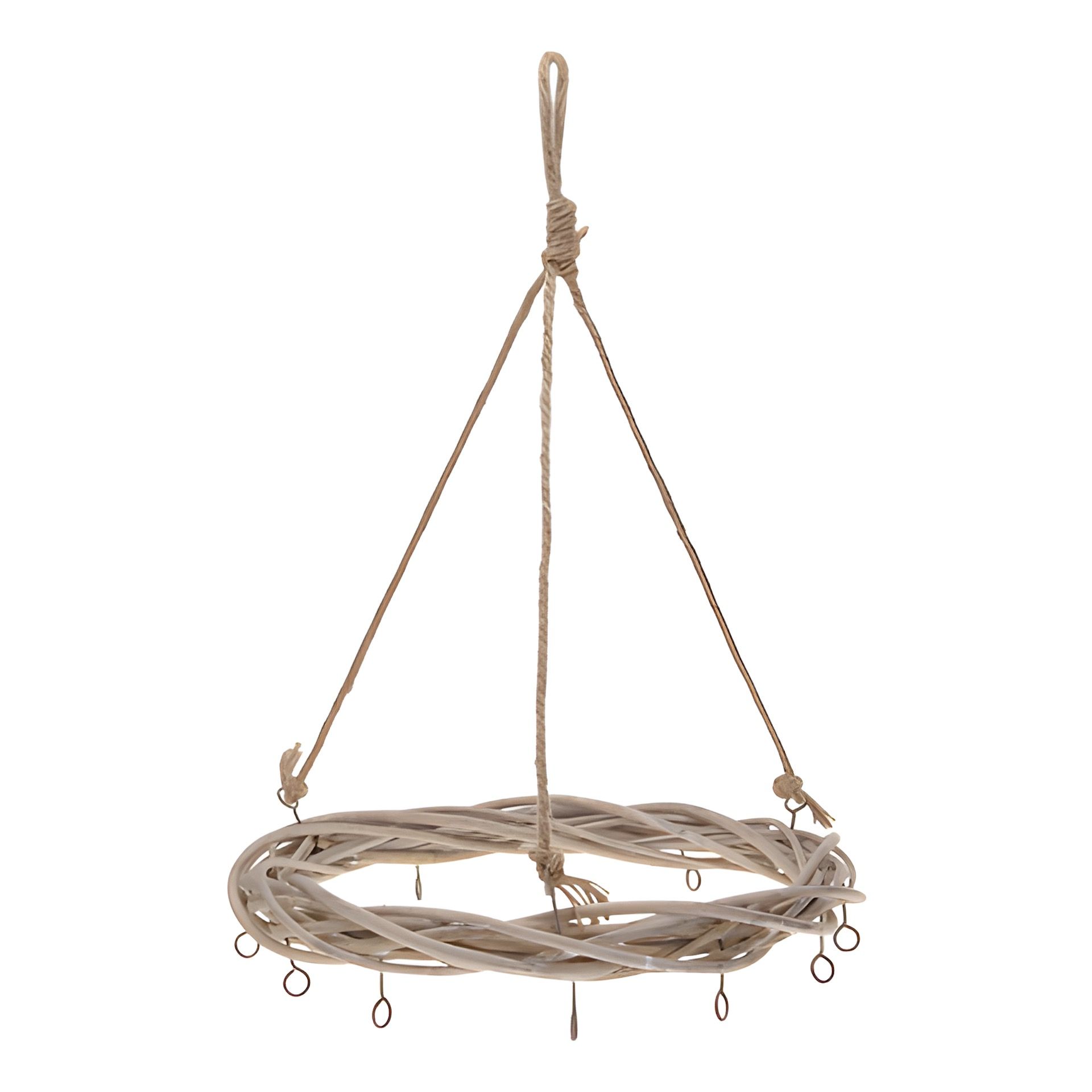 Deko-Weidenring mit Haken, Ø 35 cm
