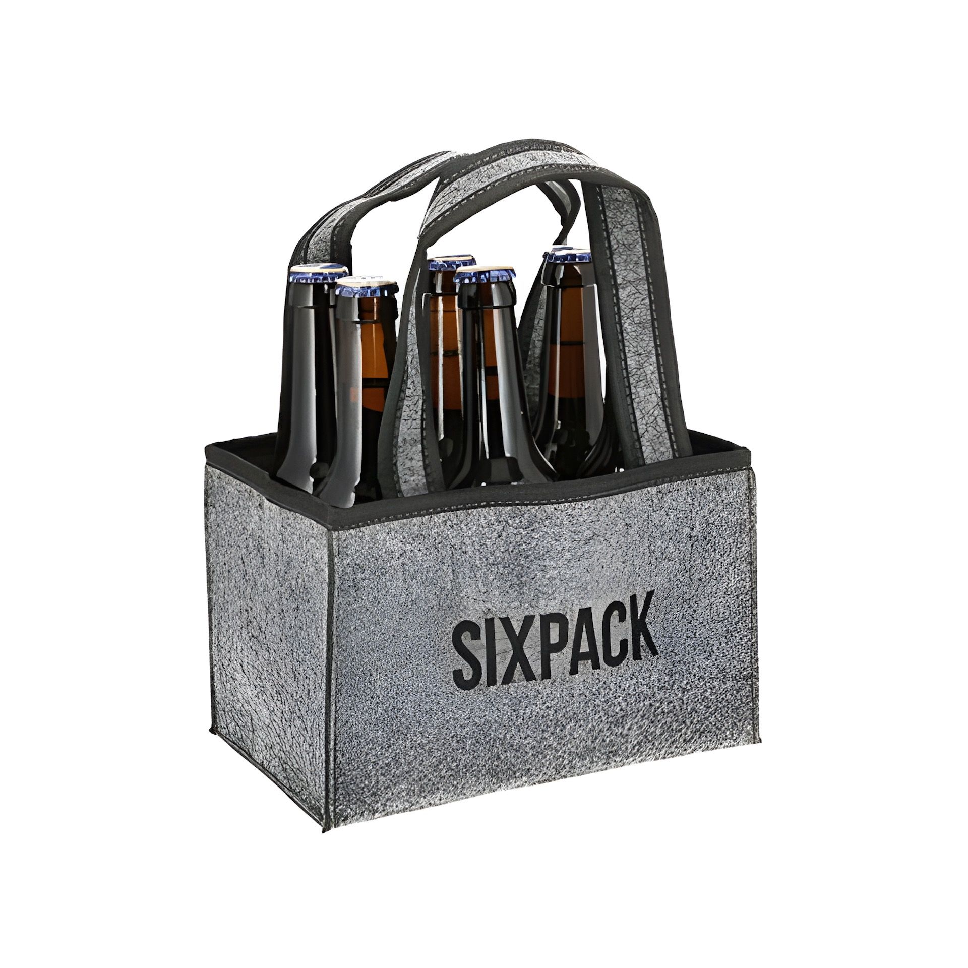 Flaschenträger 'Sixpack' aus Filz, 23 x 14 x 15 cm