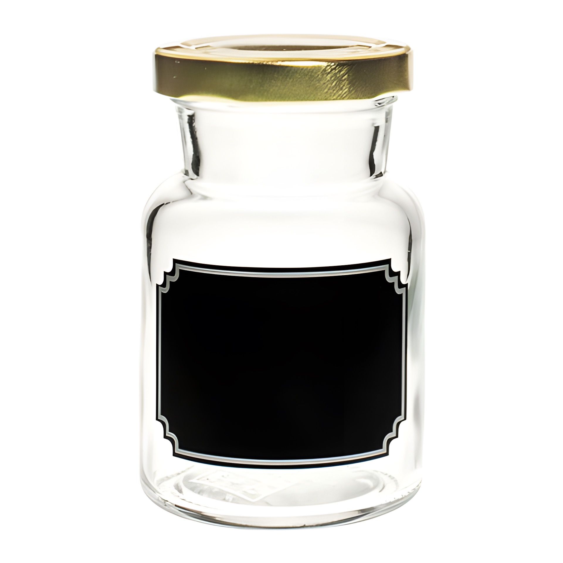 Rundglas  150 ml mit Tafel