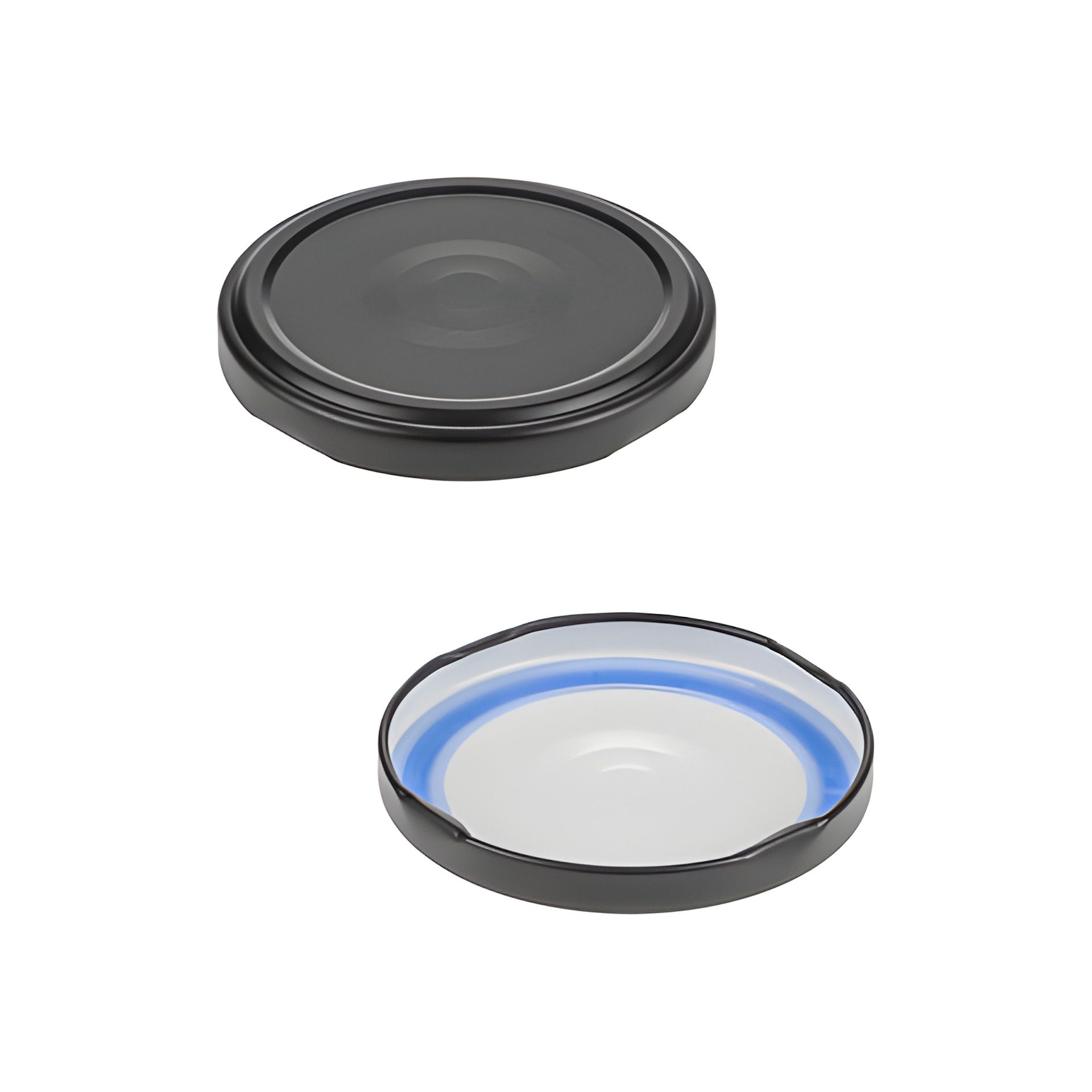 TO  70 schwarz matt past. mit Button BLUESEAL