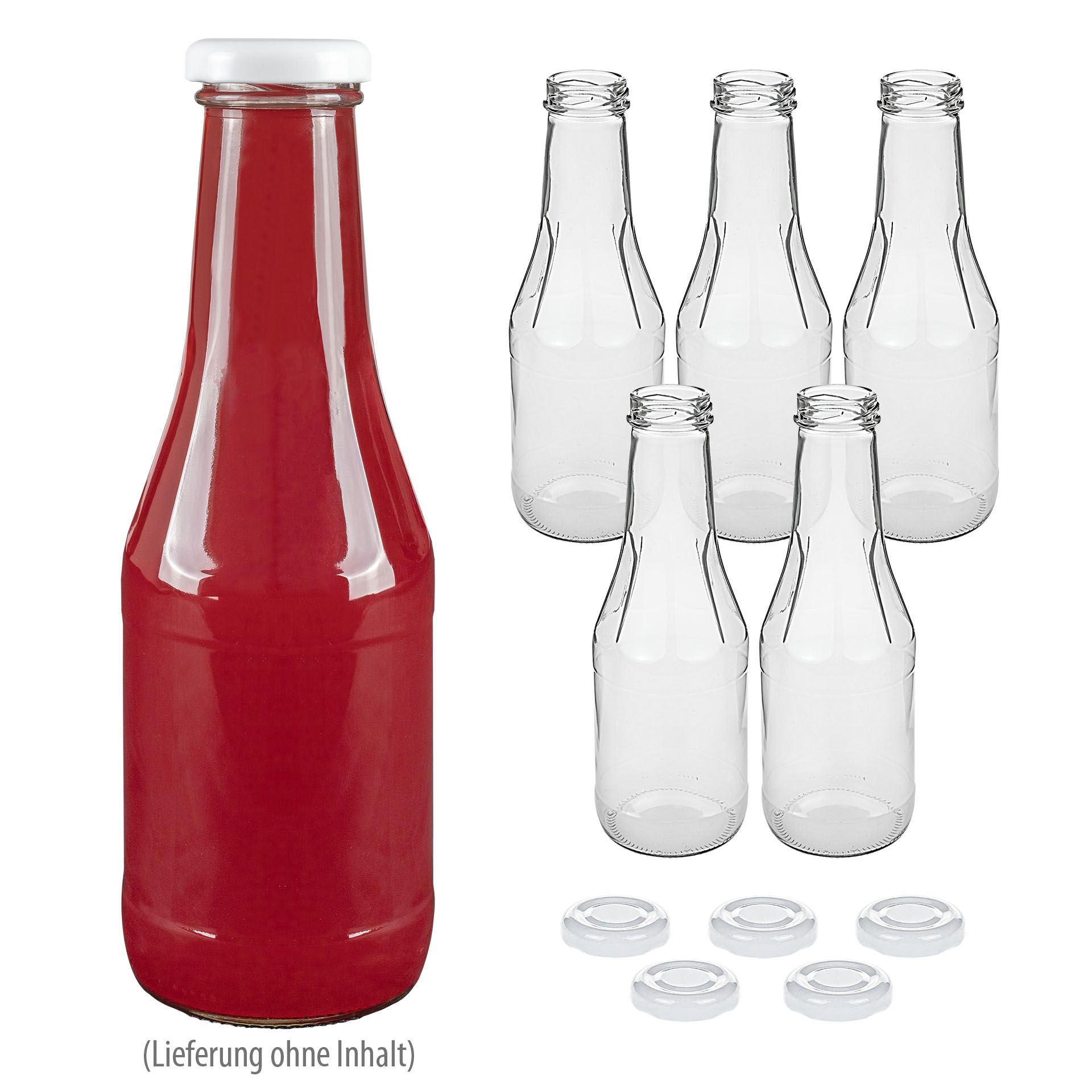 Weithalsflasche 450 ml, 6er Set