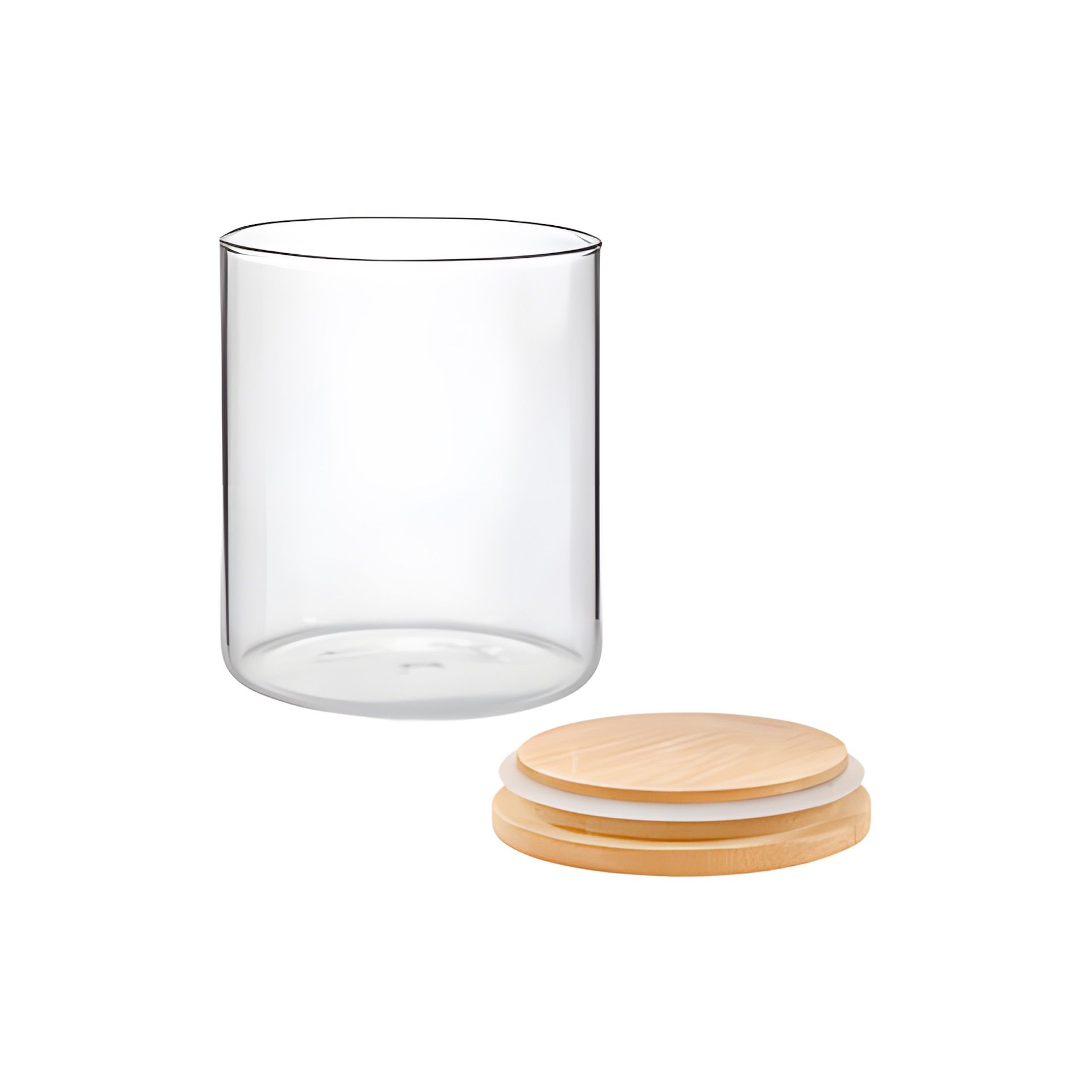 Vorratsglas  600 ml mit Bambusdeckel